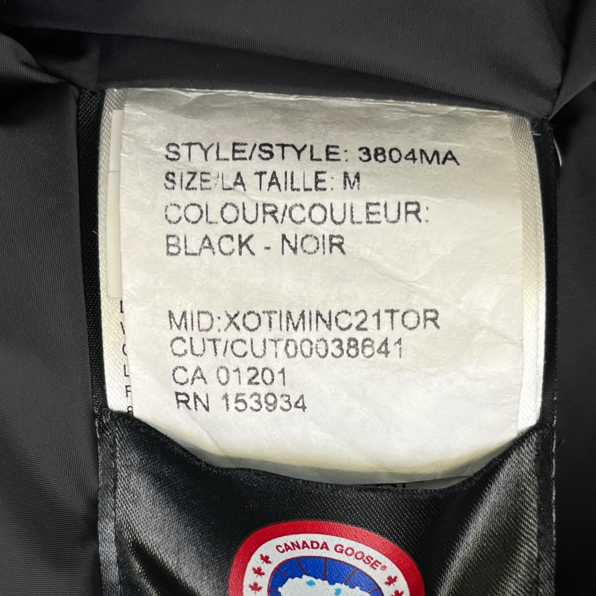 Men's Macmillan Down Jacket Black Size M