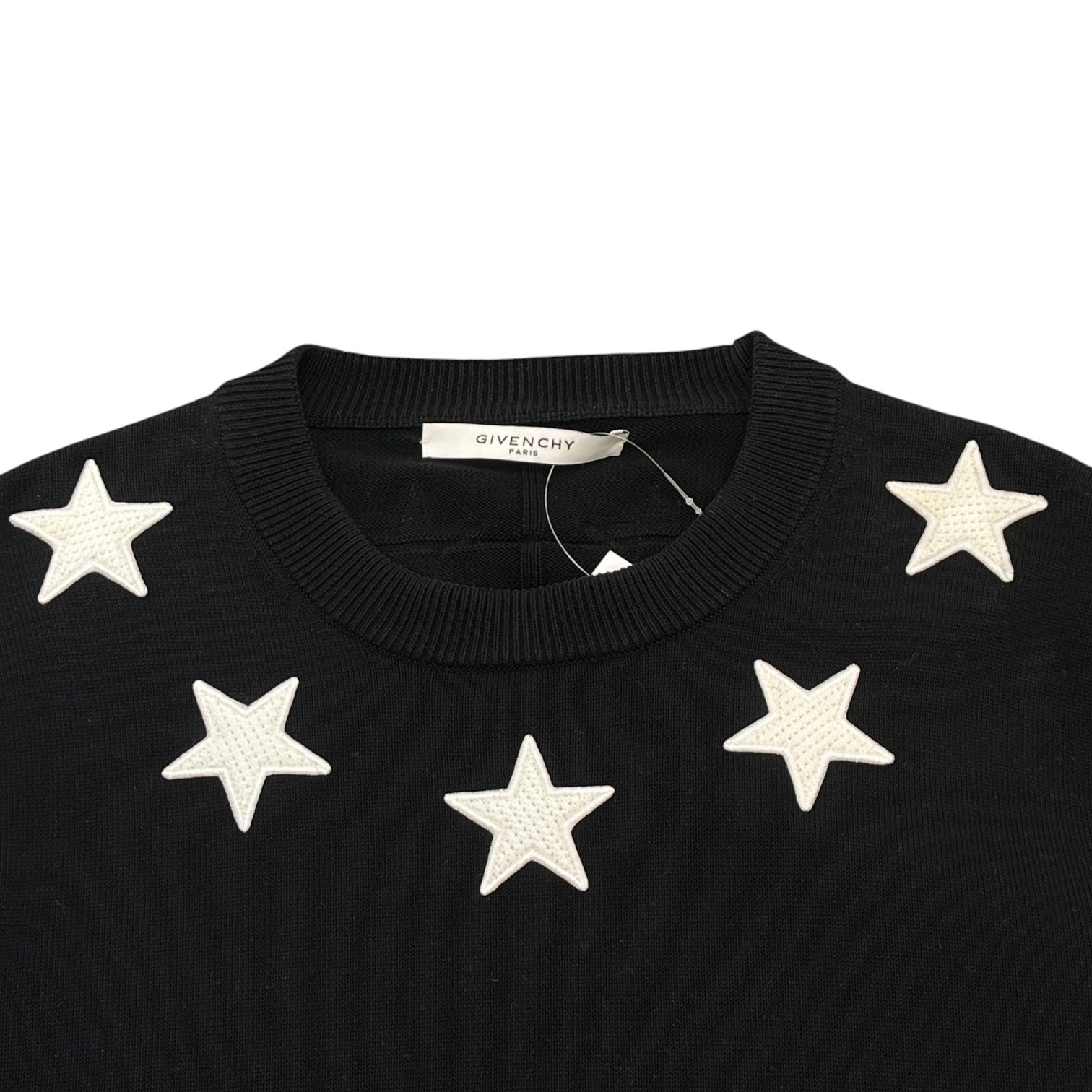 Men's Star Patch Jumper Black Size L