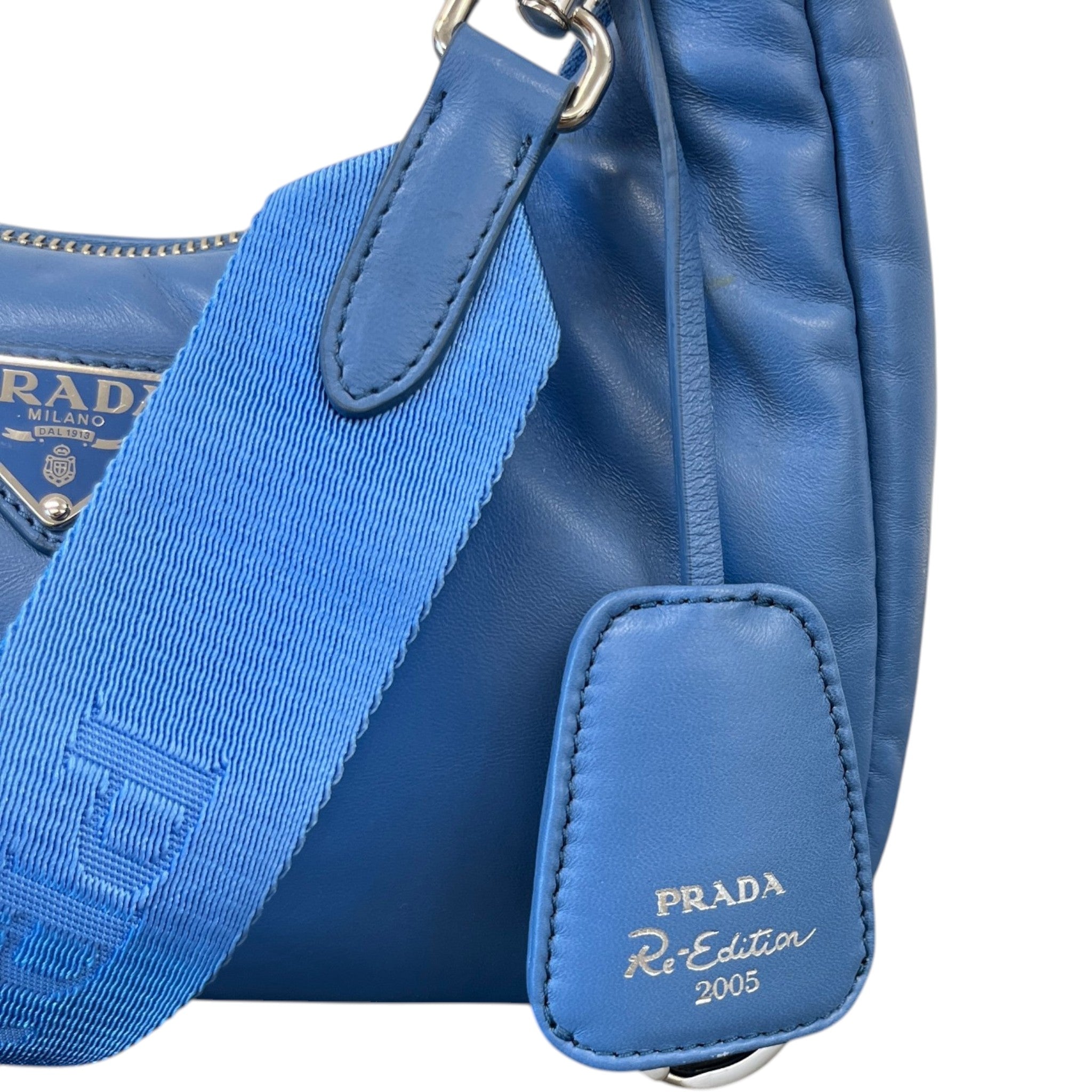 Women's Re-Edition 2005 Padded Nappa Bag Blue