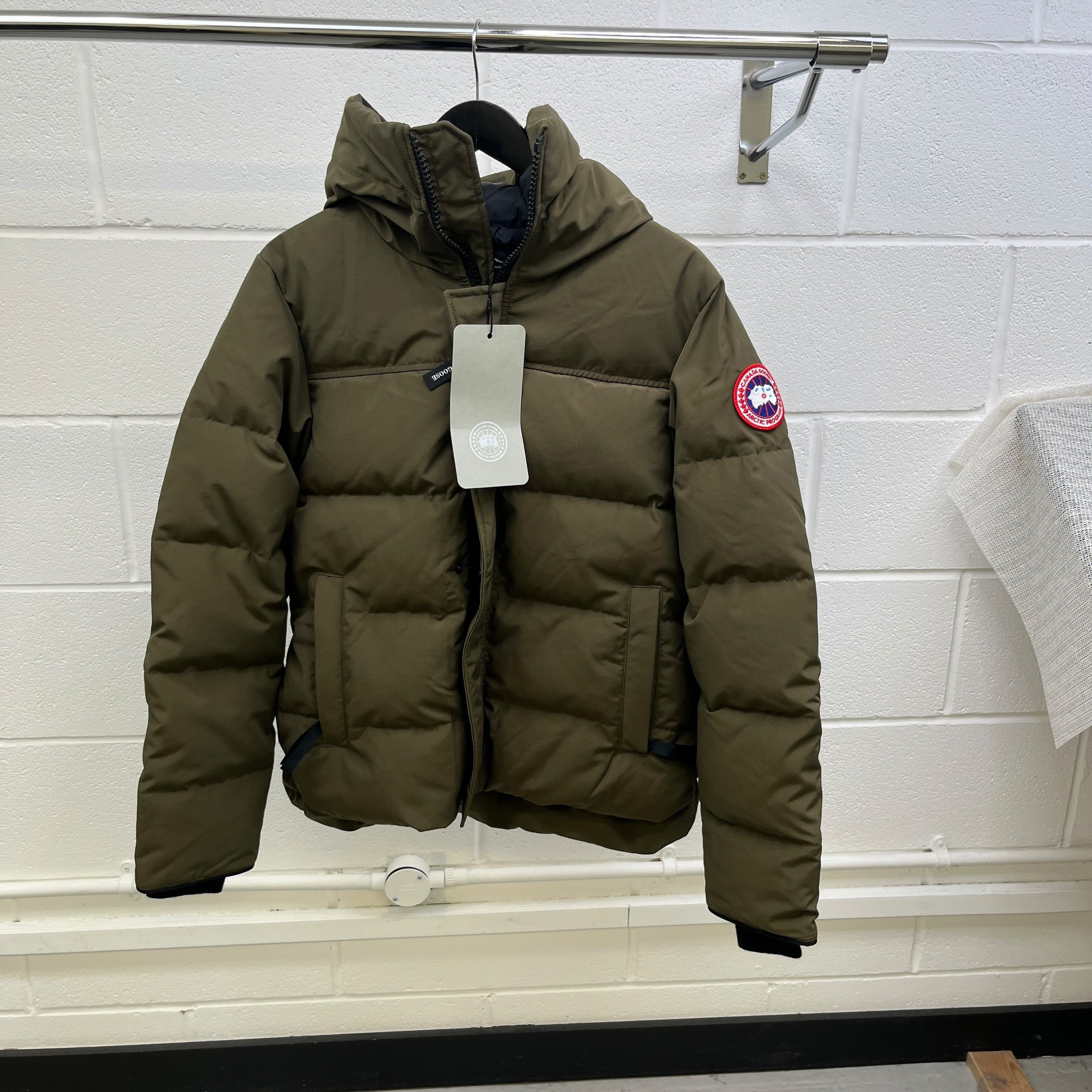 Men's Macmillan Parka Down Jacket Khaki Size S