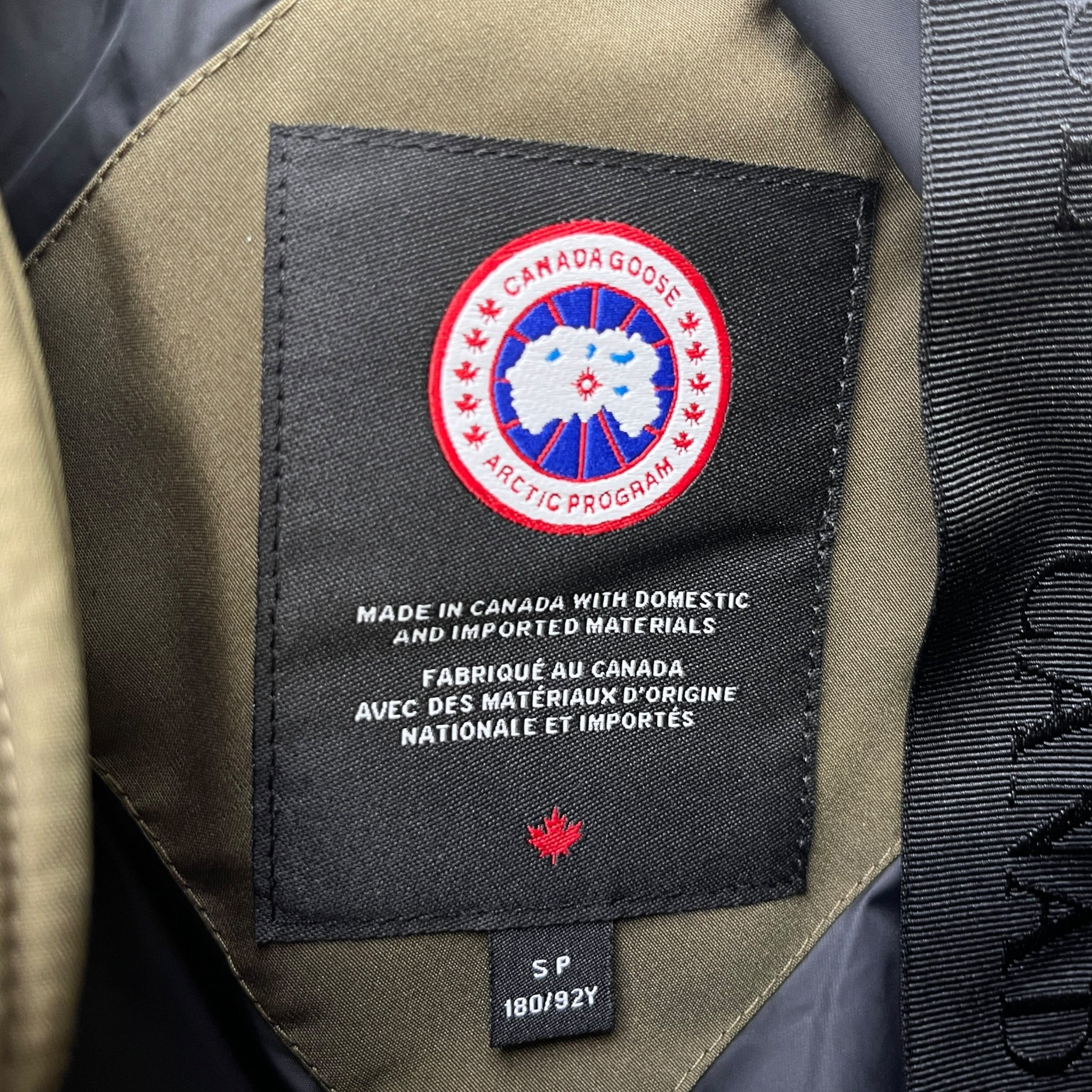 Men's Macmillan Parka Down Jacket Khaki Size S