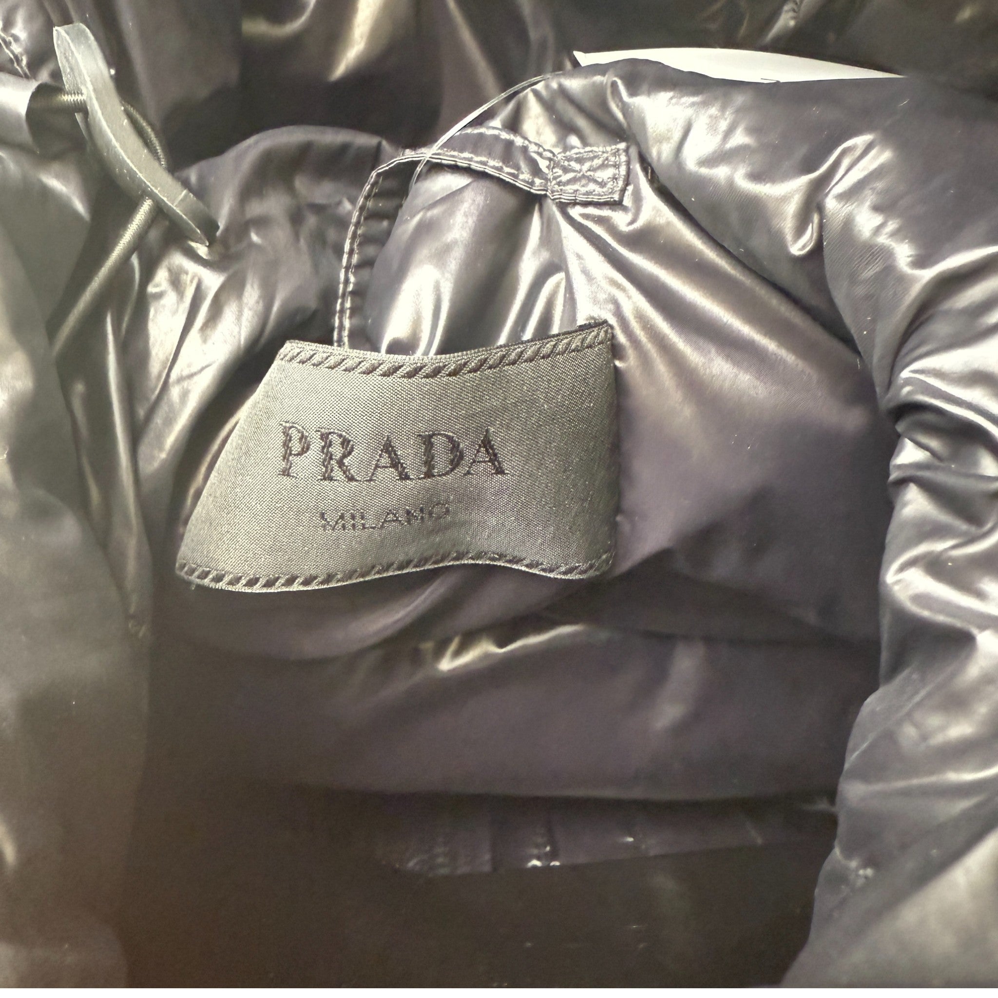 Men's Plaque Logo Down Jacket Black Size IT 50 / L