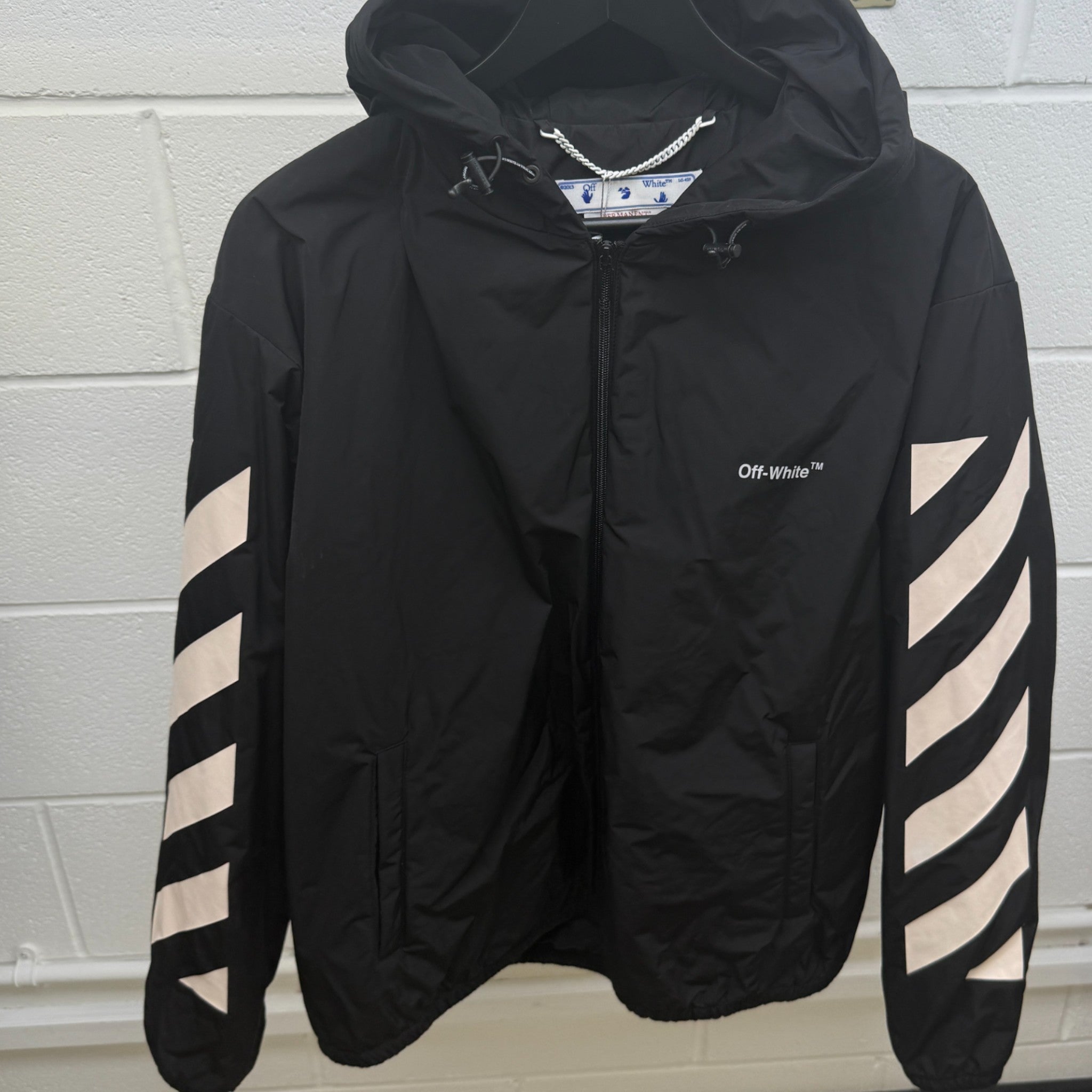 Men's Diag Logo Jacket Black Size M