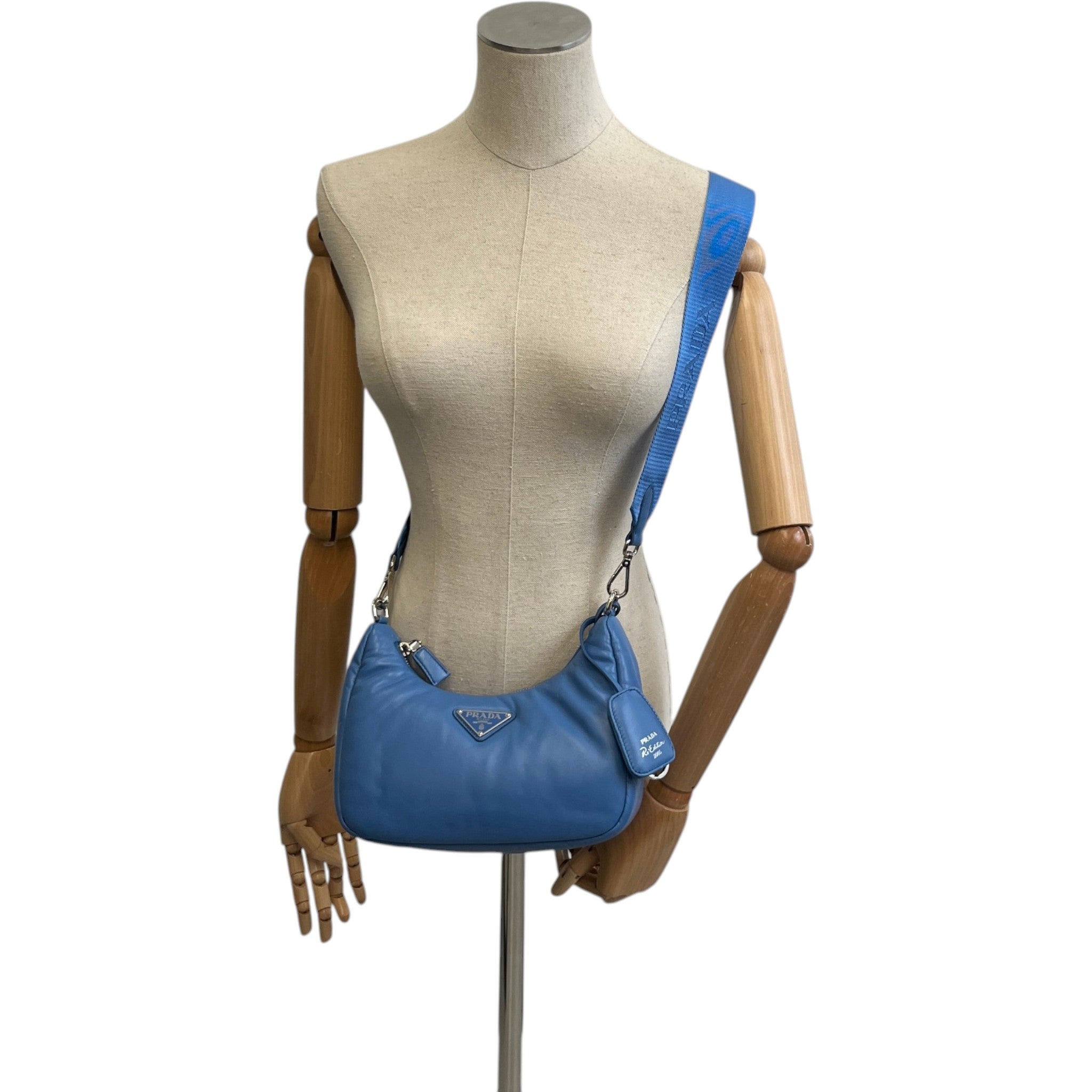 Women's Re-Edition 2005 Padded Nappa Bag Blue