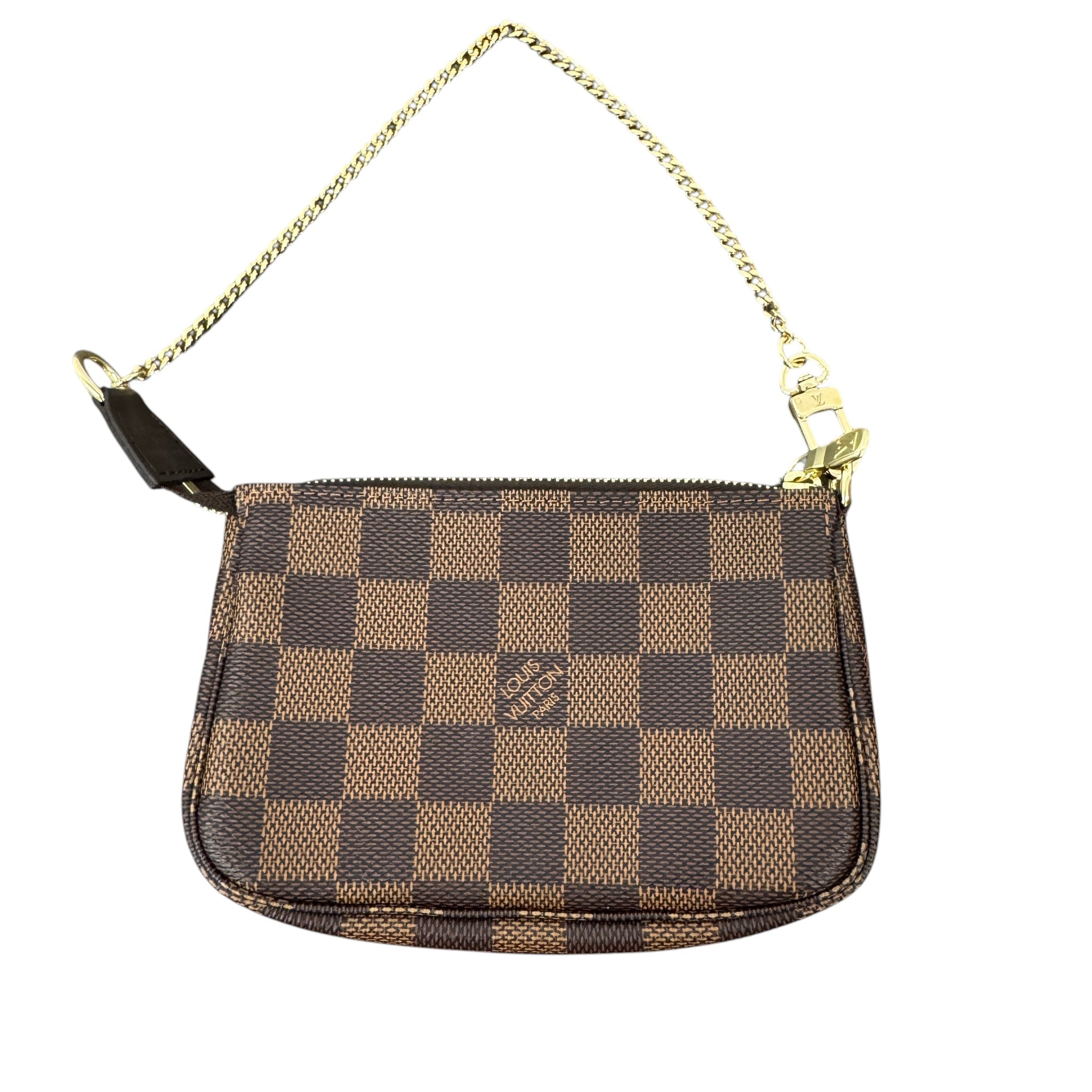 Women's Damier Ebene Mini Pochette Bag Brown