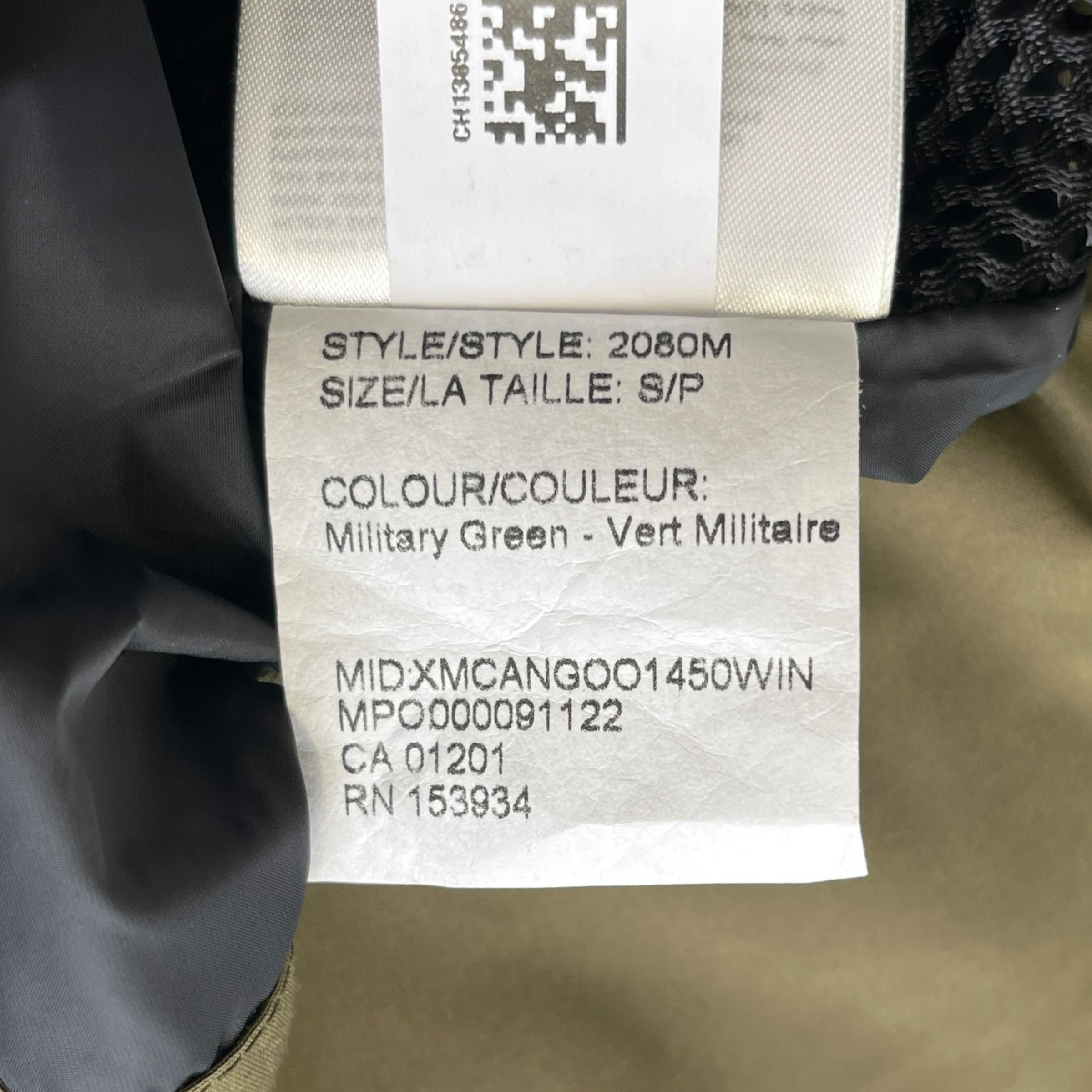 Men's Macmillan Parka Down Jacket Khaki Size S