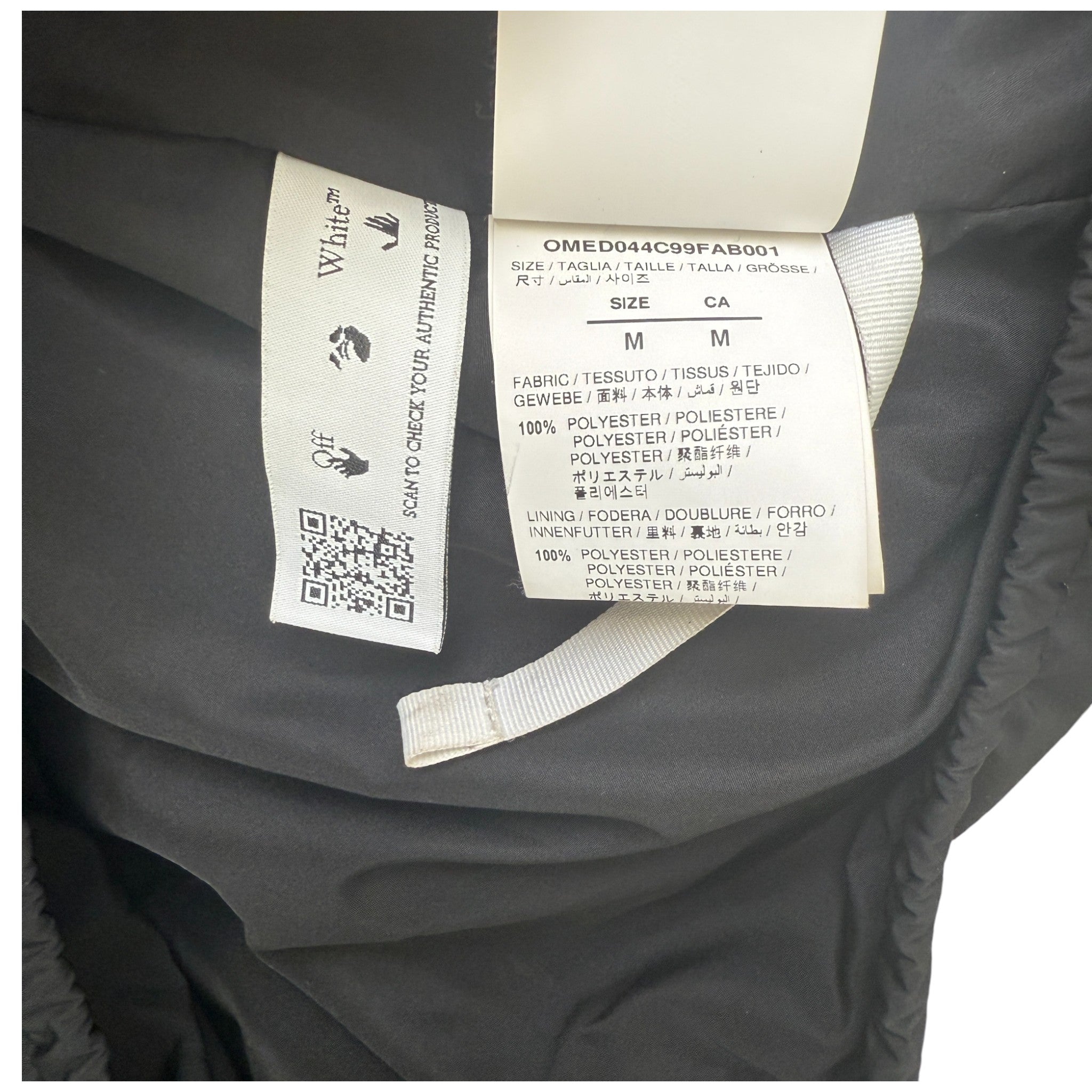 Men's Diag Logo Jacket Black Size M