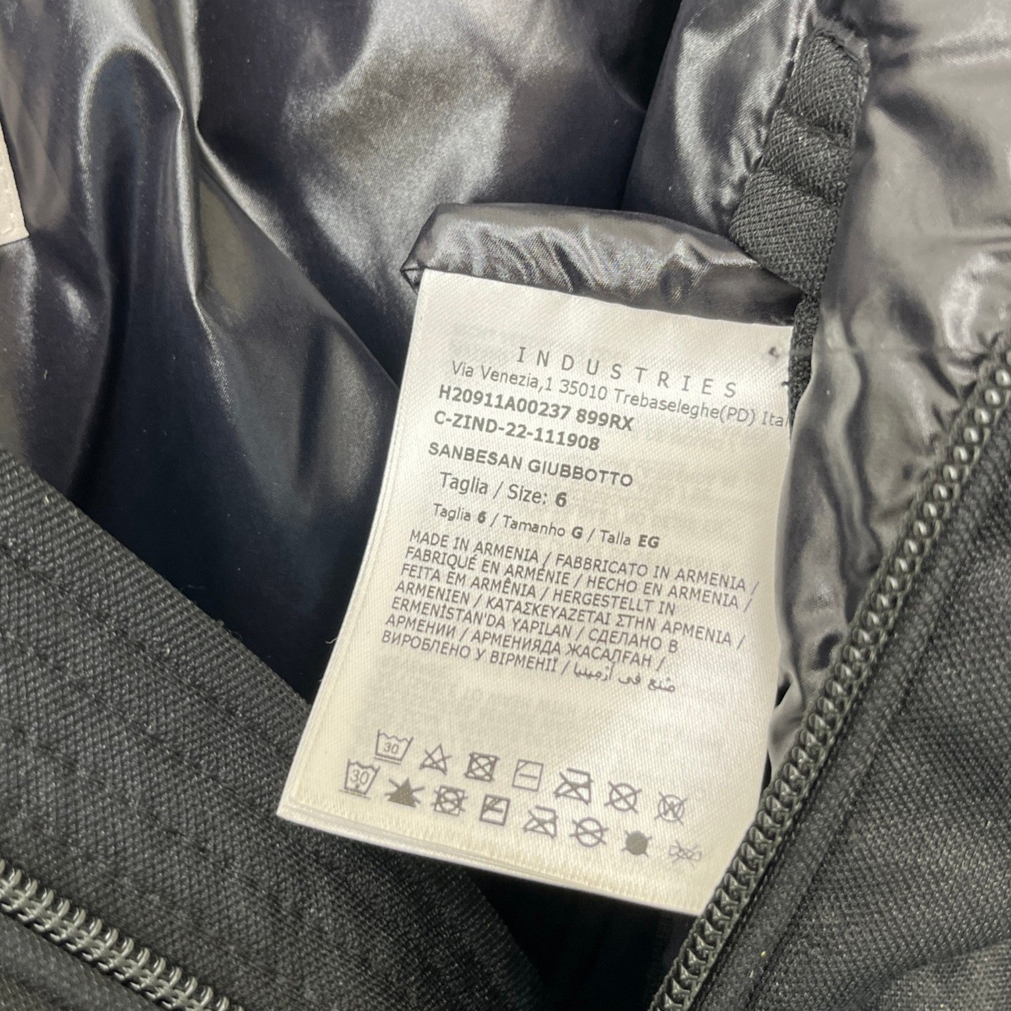 Men's Sansesan Down Jacket Black Size 6 / XXXL