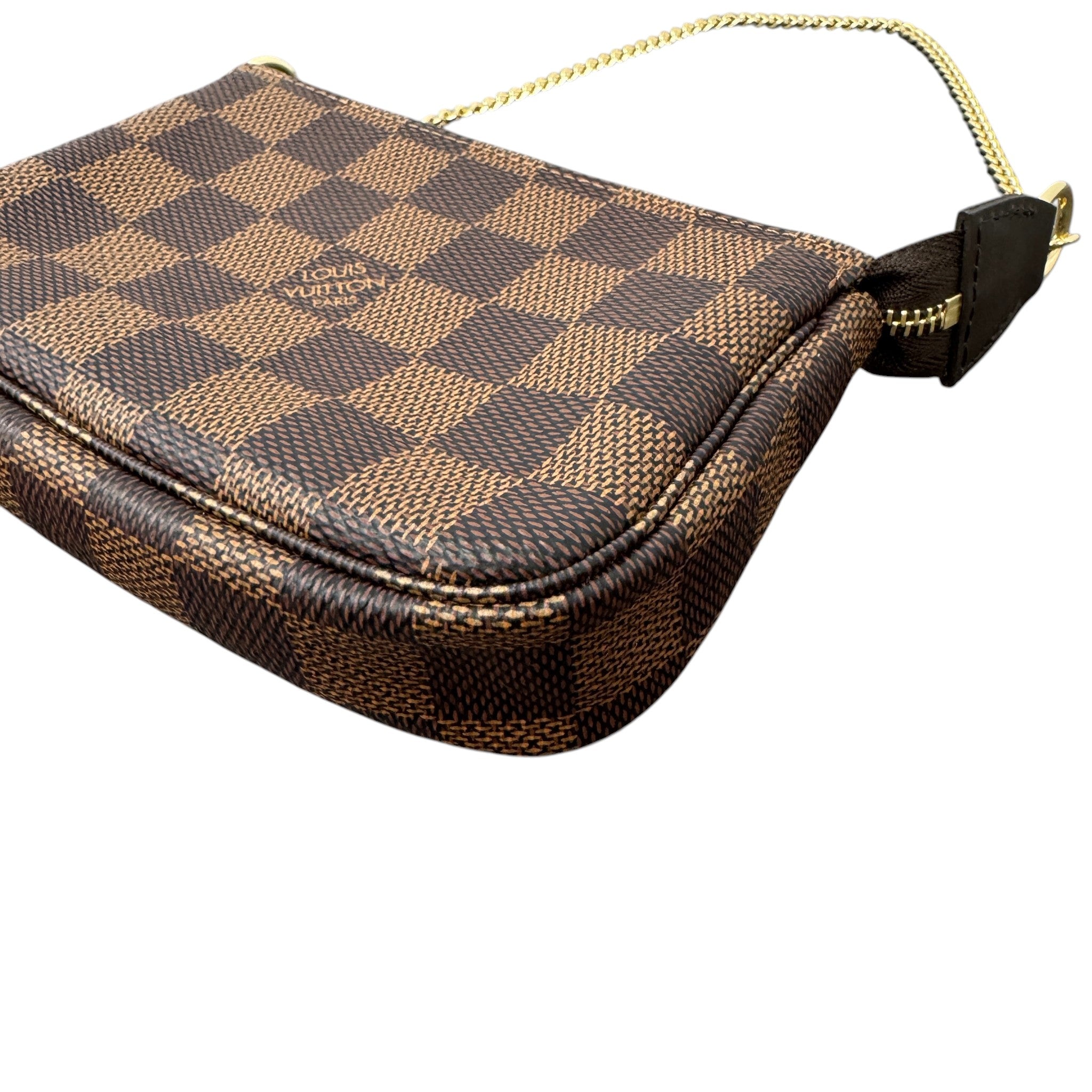 Women's Damier Ebene Mini Pochette Bag Brown