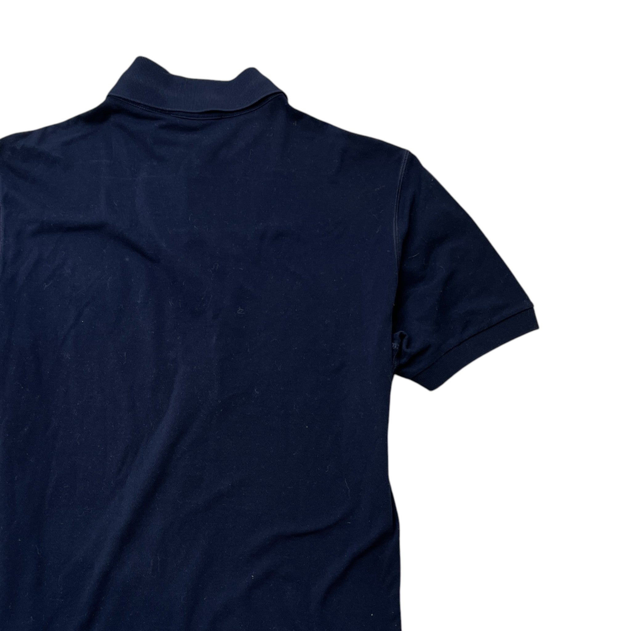 Men's Plaque Logo Polo Shirt Navy Size IT 50 / UK L