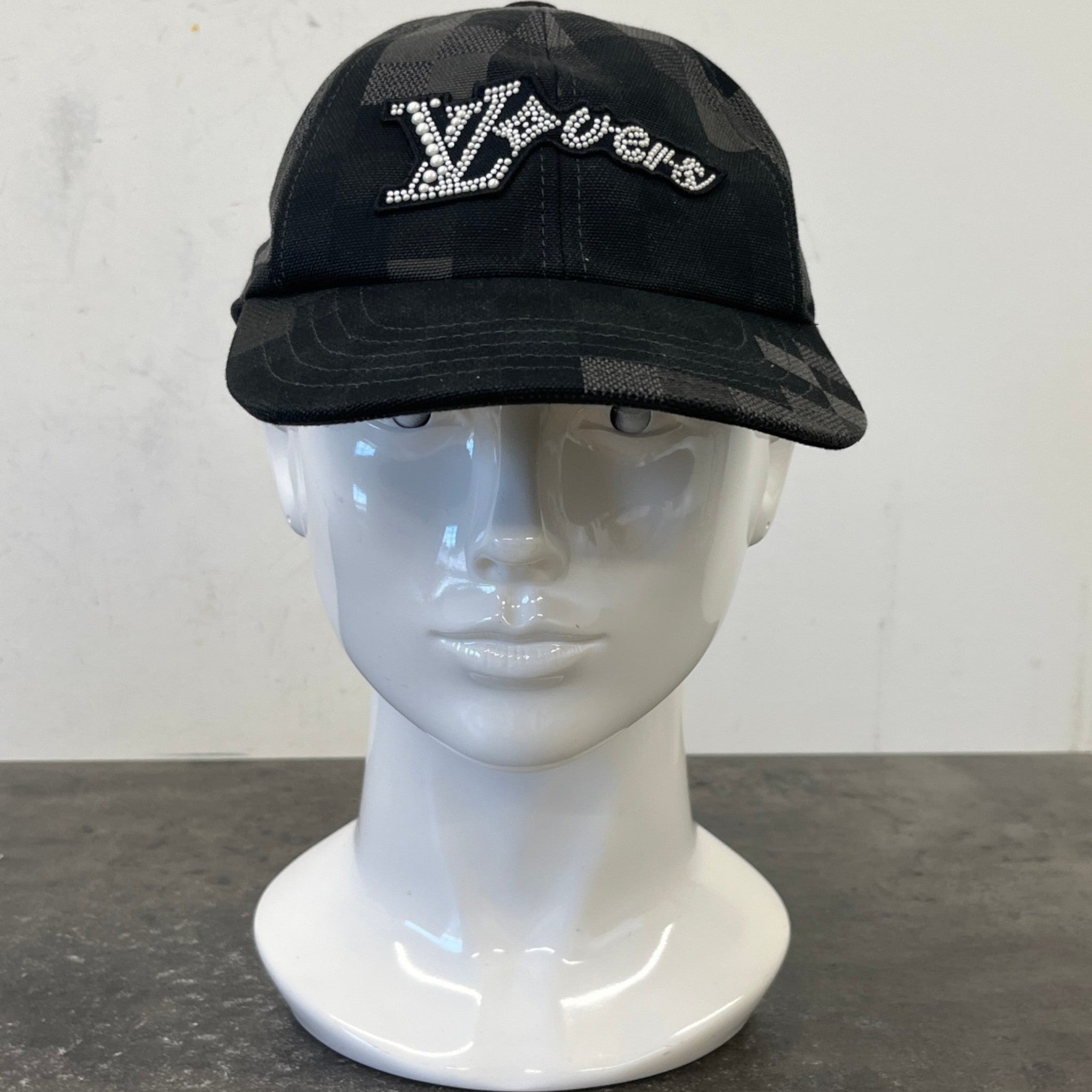Men's Lv Vers Damoflage Cap Hat Black