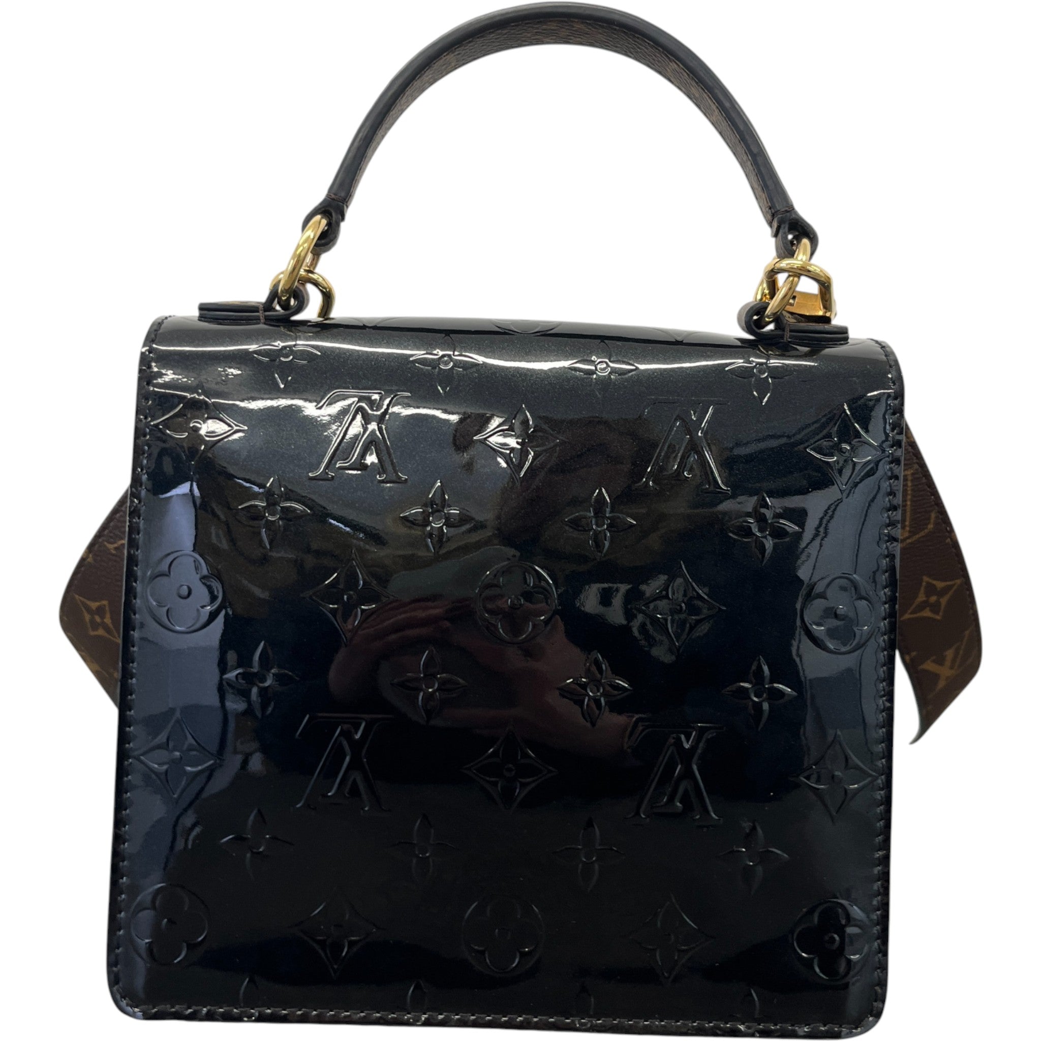 Women's Monogram Vernis Spring Street Bag Black
