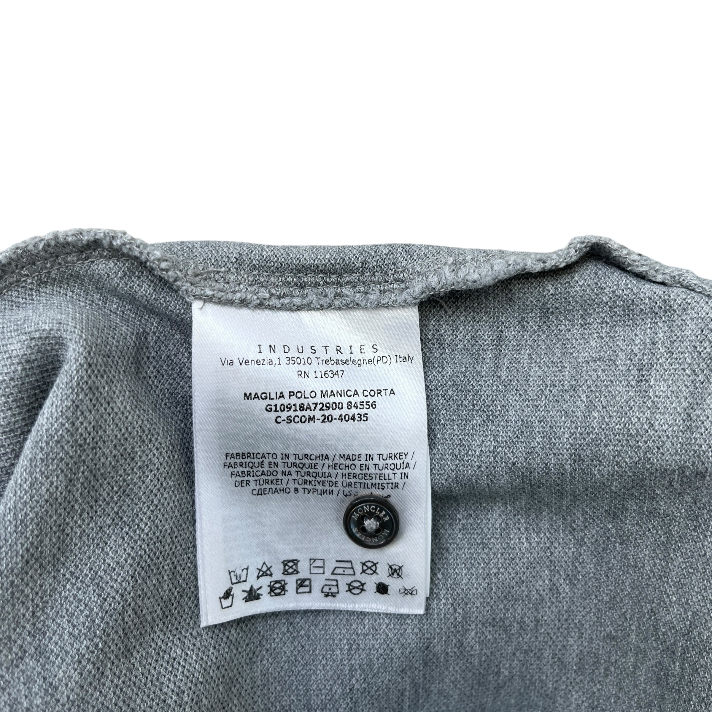 Men's Maglia Polo Shirt Grey Size S