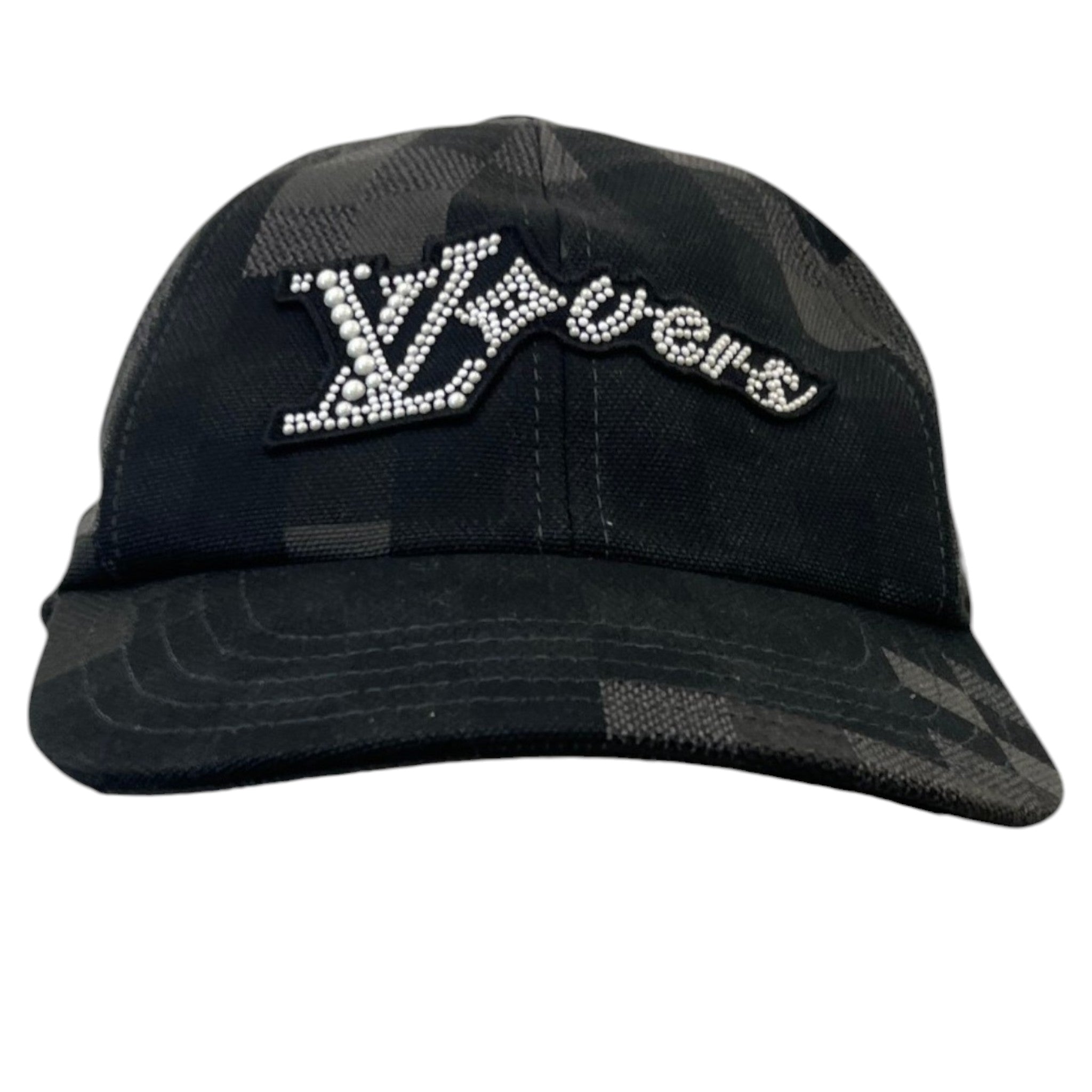 Men's Lv Vers Damoflage Cap Hat Black