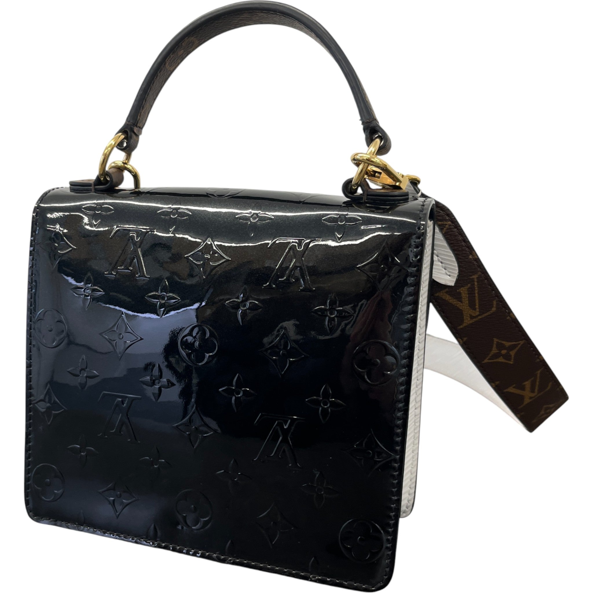 Women's Monogram Vernis Spring Street Bag Black