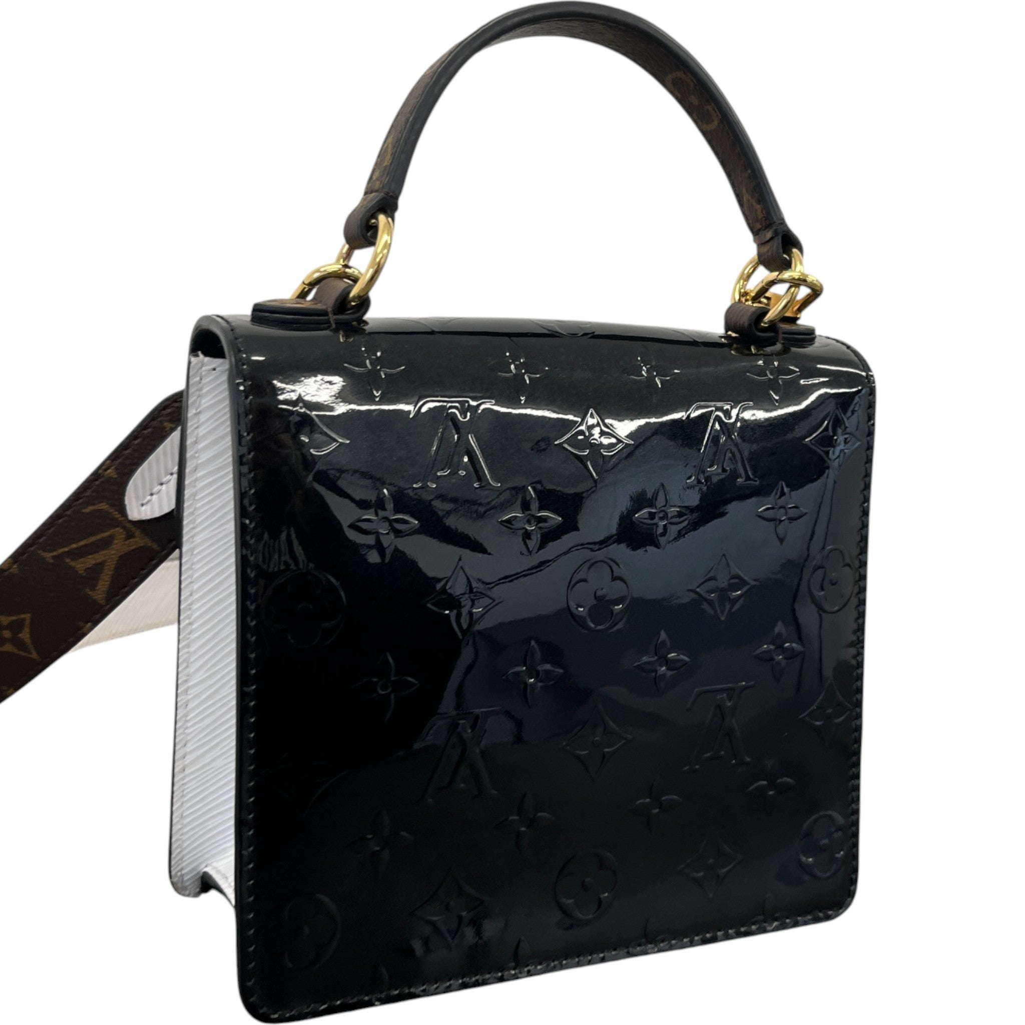 Women's Monogram Vernis Spring Street Bag Black