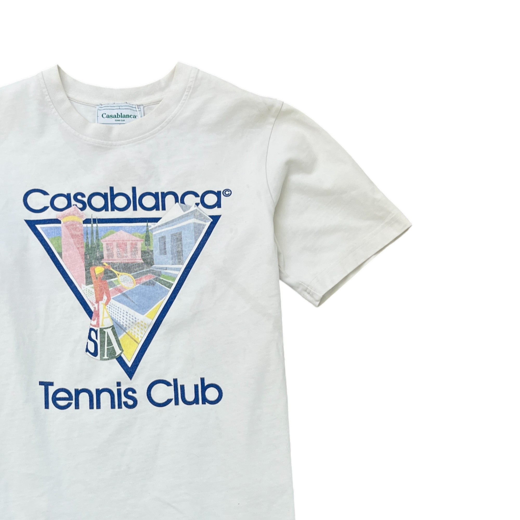 Men's Tennis Club T-Shirt White Size S