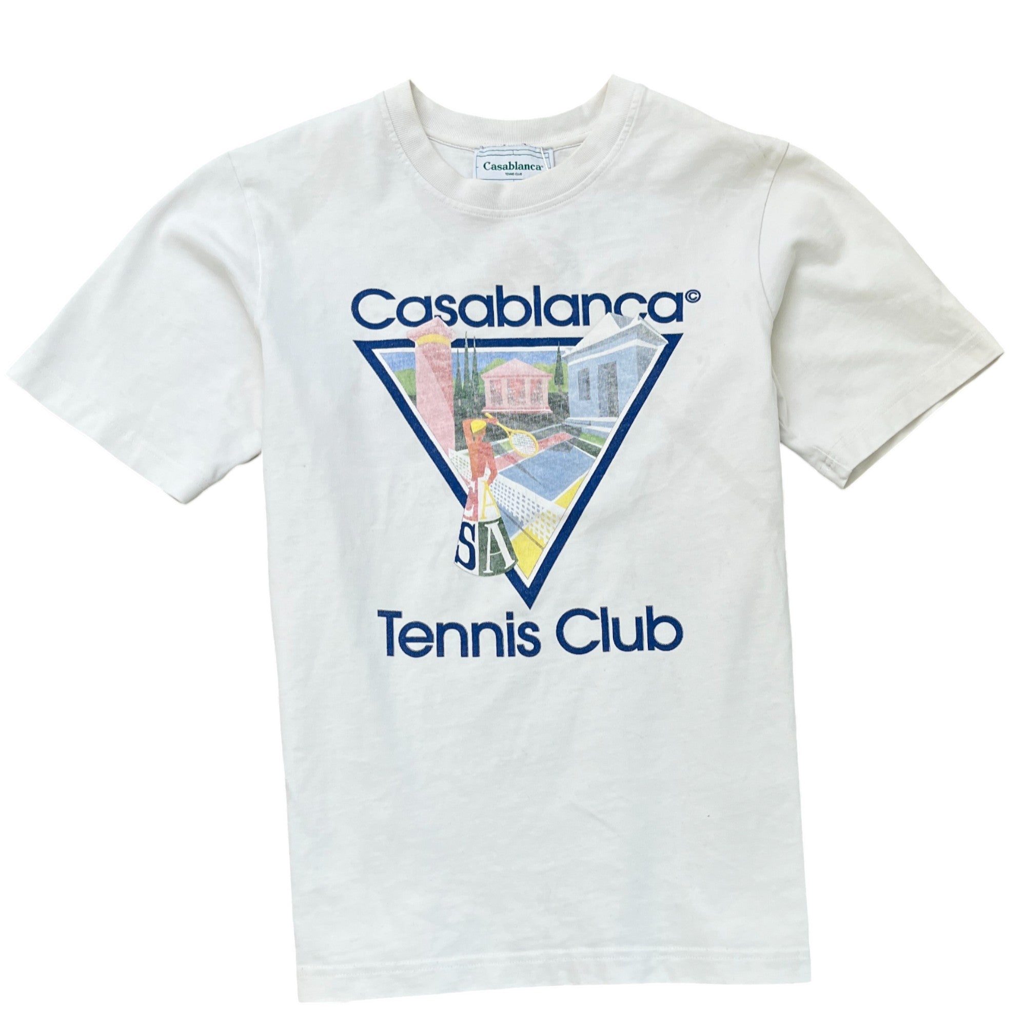 Men's Tennis Club T-Shirt White Size S