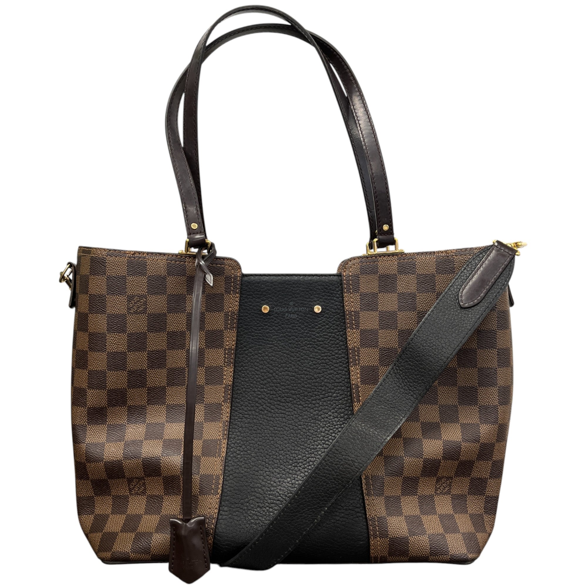Women's Damier Ebene Jersey Tote Handbag Brown