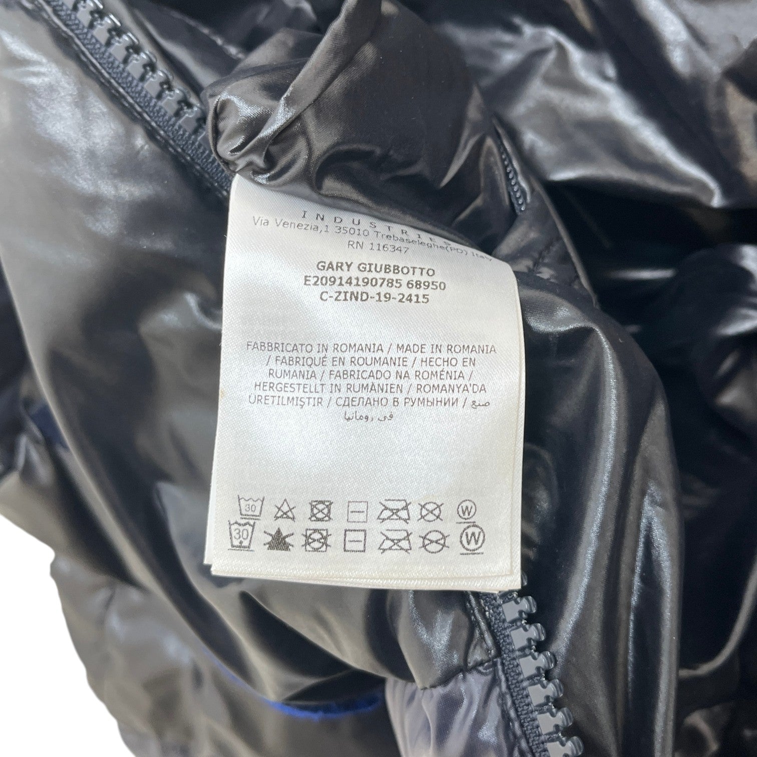 Men's Gary Down Jacket Navy Size 4 / XL