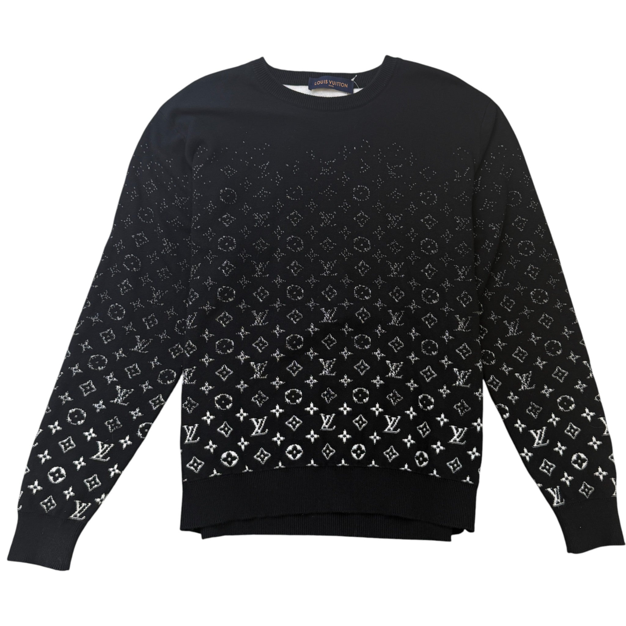 Men's Monogram Gradient Jumper Black Size L
