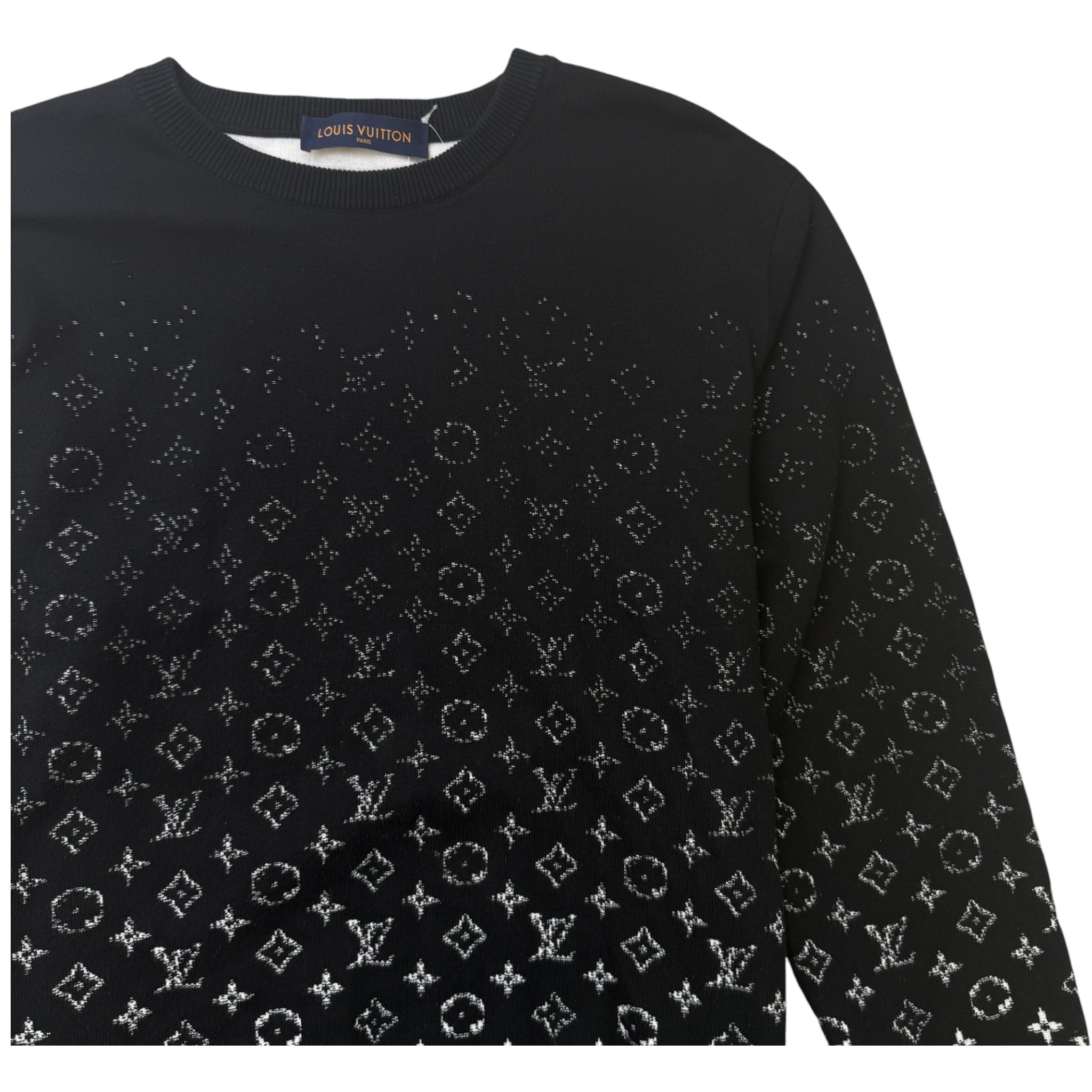 Men's Monogram Gradient Jumper Black Size L