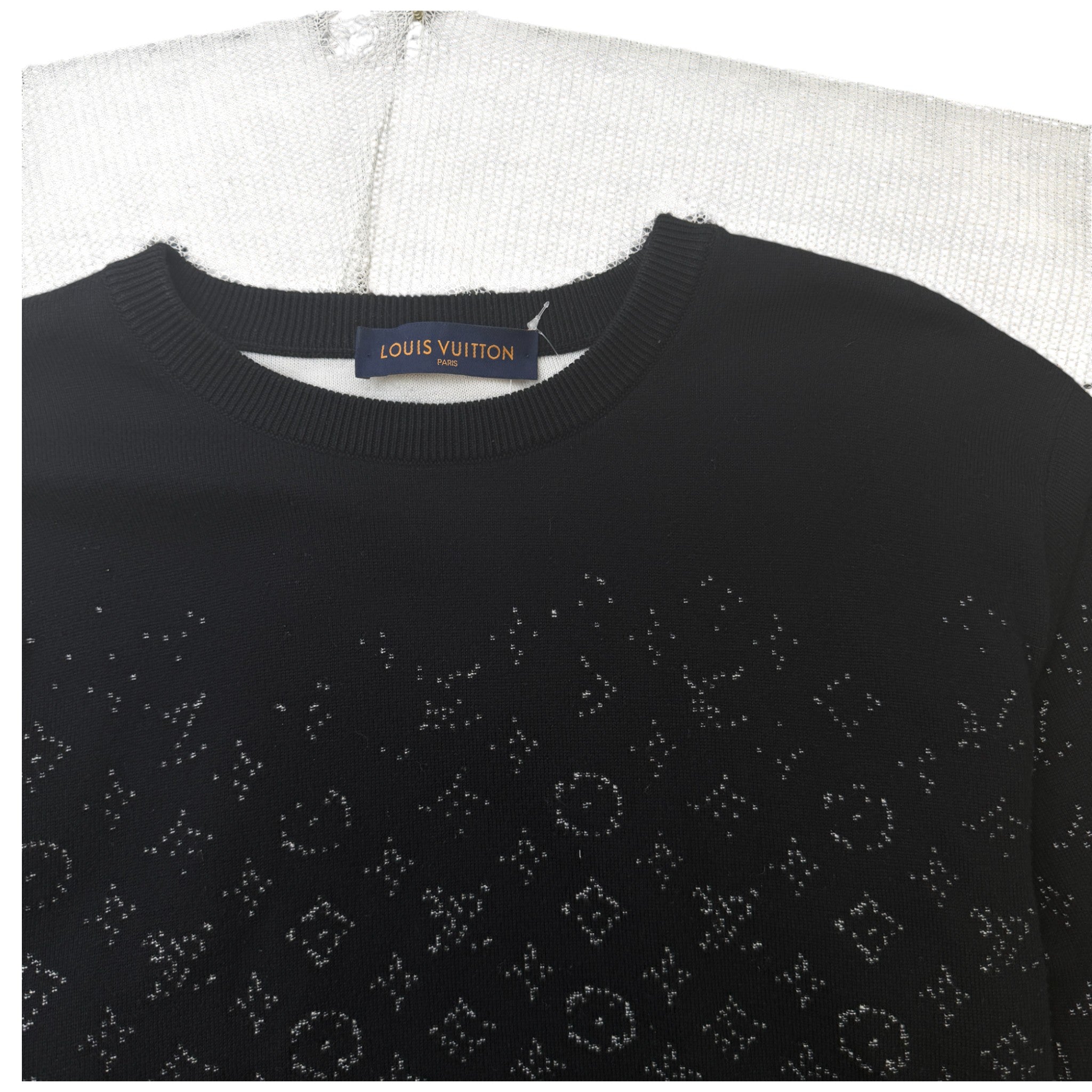 Men's Monogram Gradient Jumper Black Size L