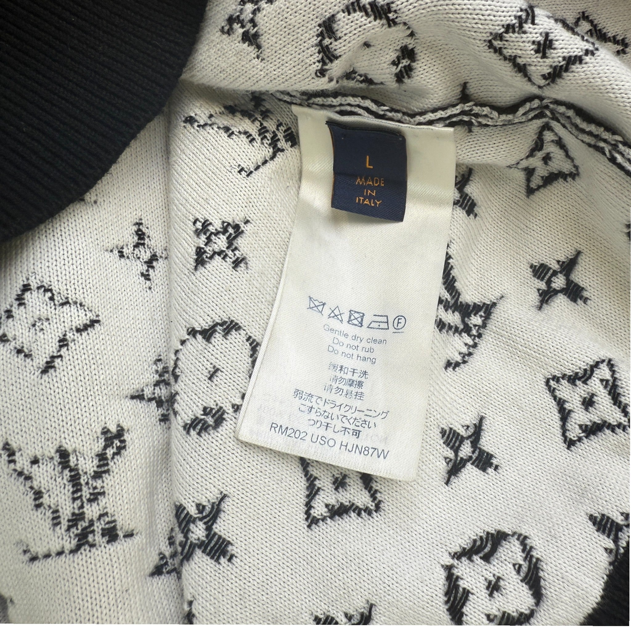 Men's Monogram Gradient Jumper Black Size L