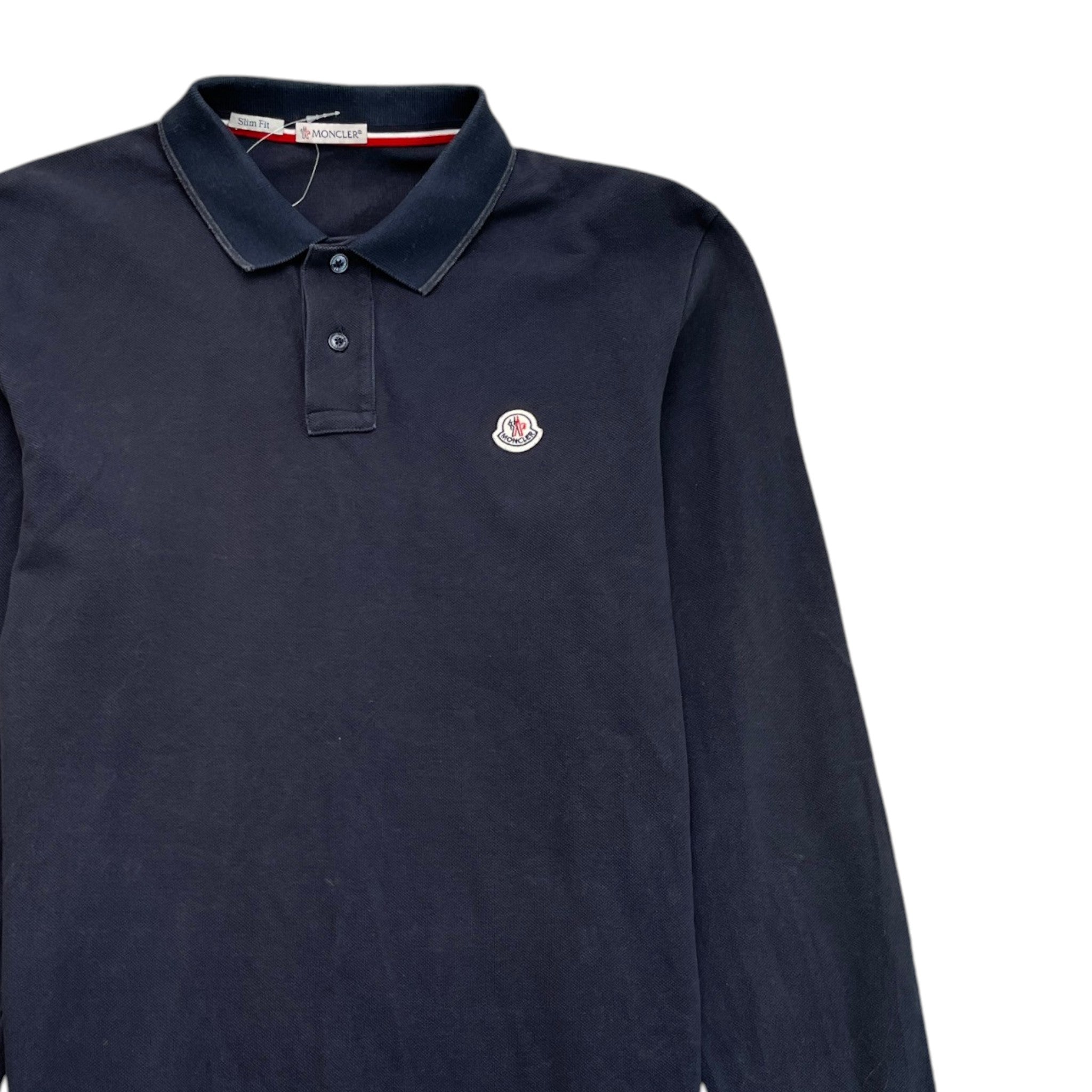 Men's Maglia Polo Shirt Navy Size L