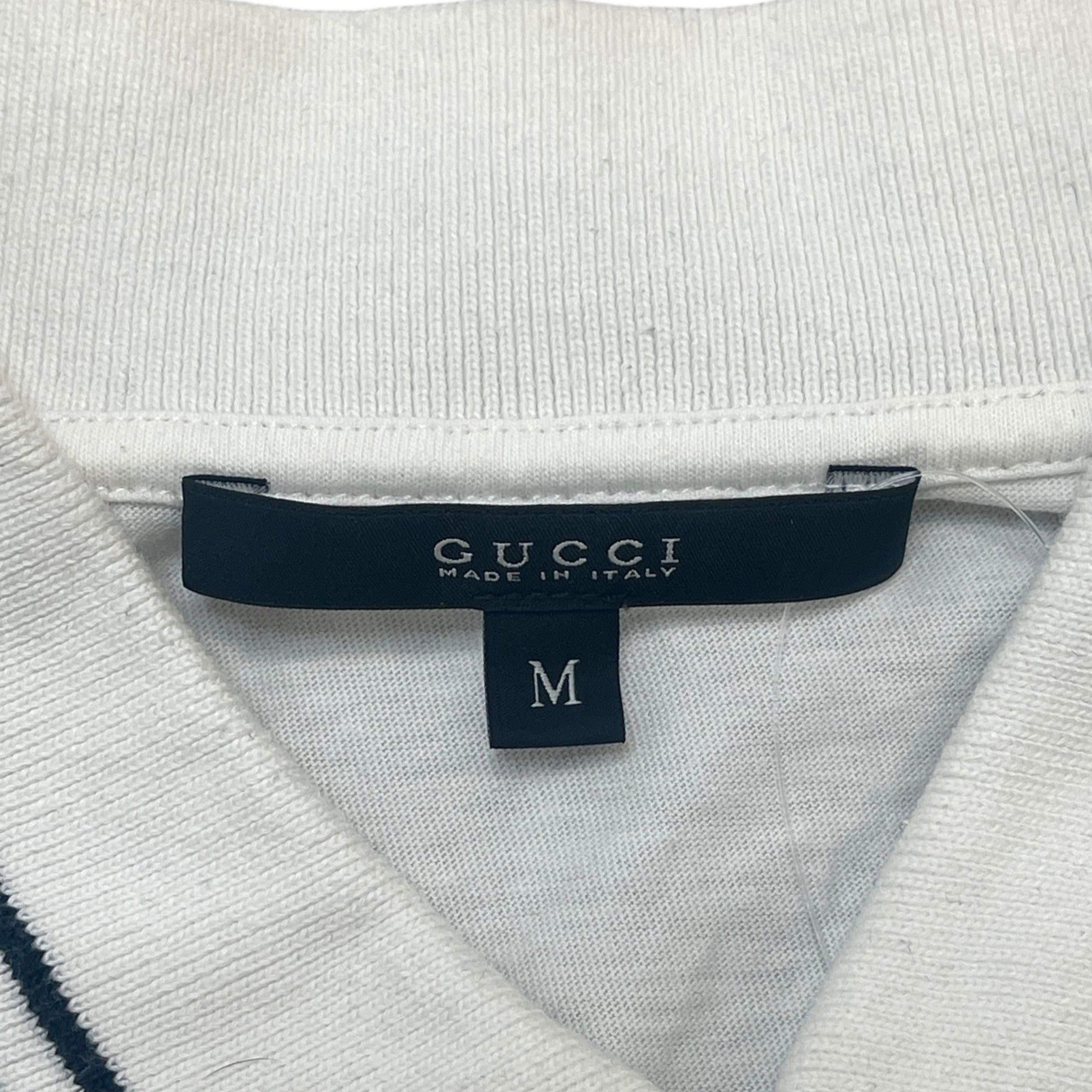 Men's Gg Marmont Logo Polo Shirt White Size M