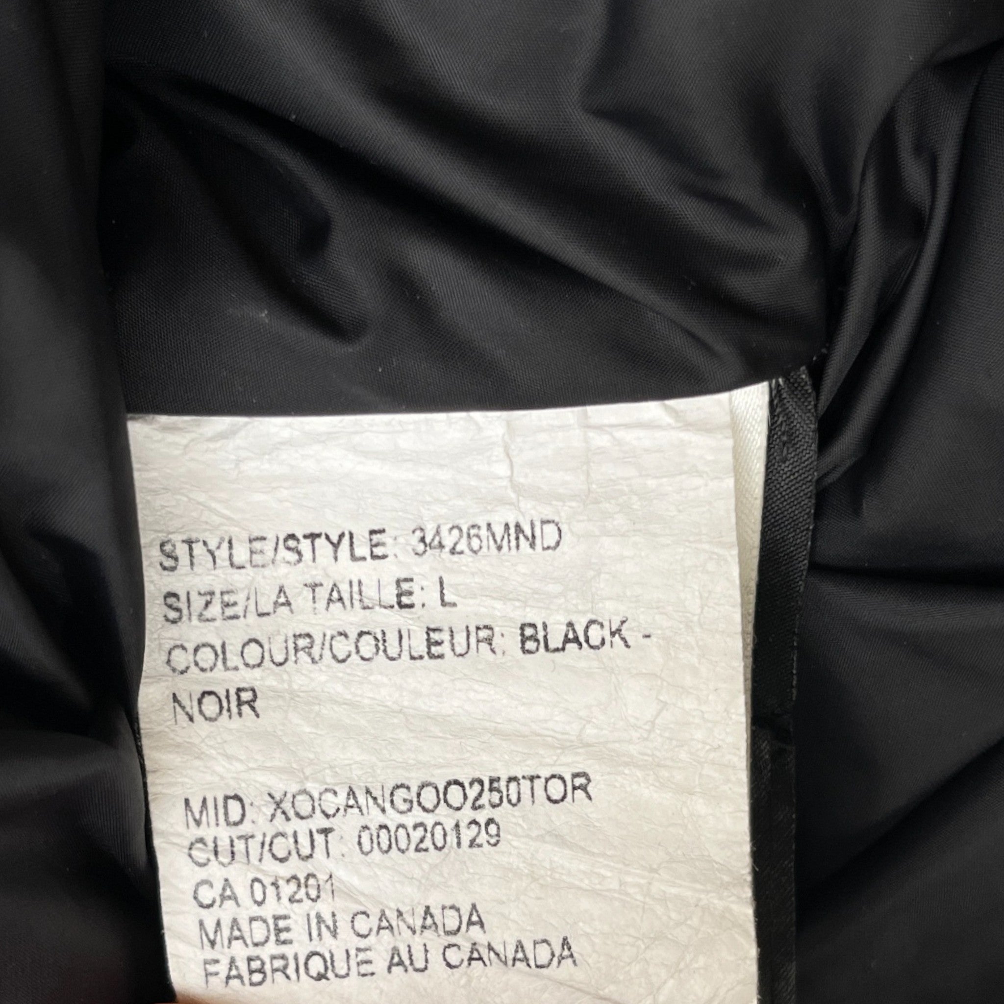 Men's Chateau Down Jacket Black Size L