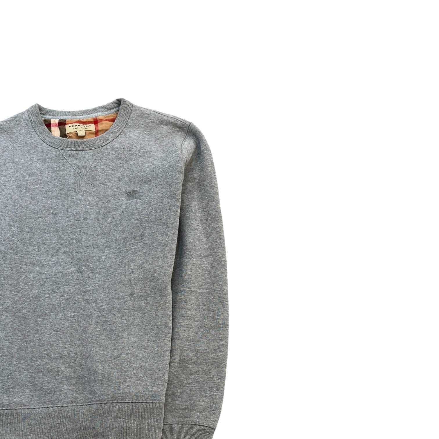 Men's Embroidered Logo Jumper Grey Size M