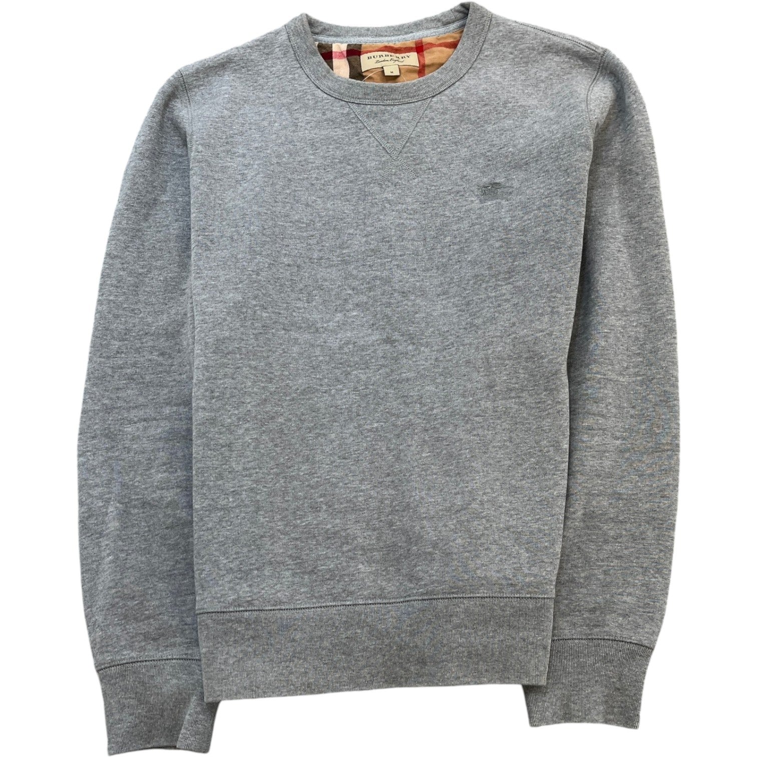 Men's Embroidered Logo Jumper Grey Size M