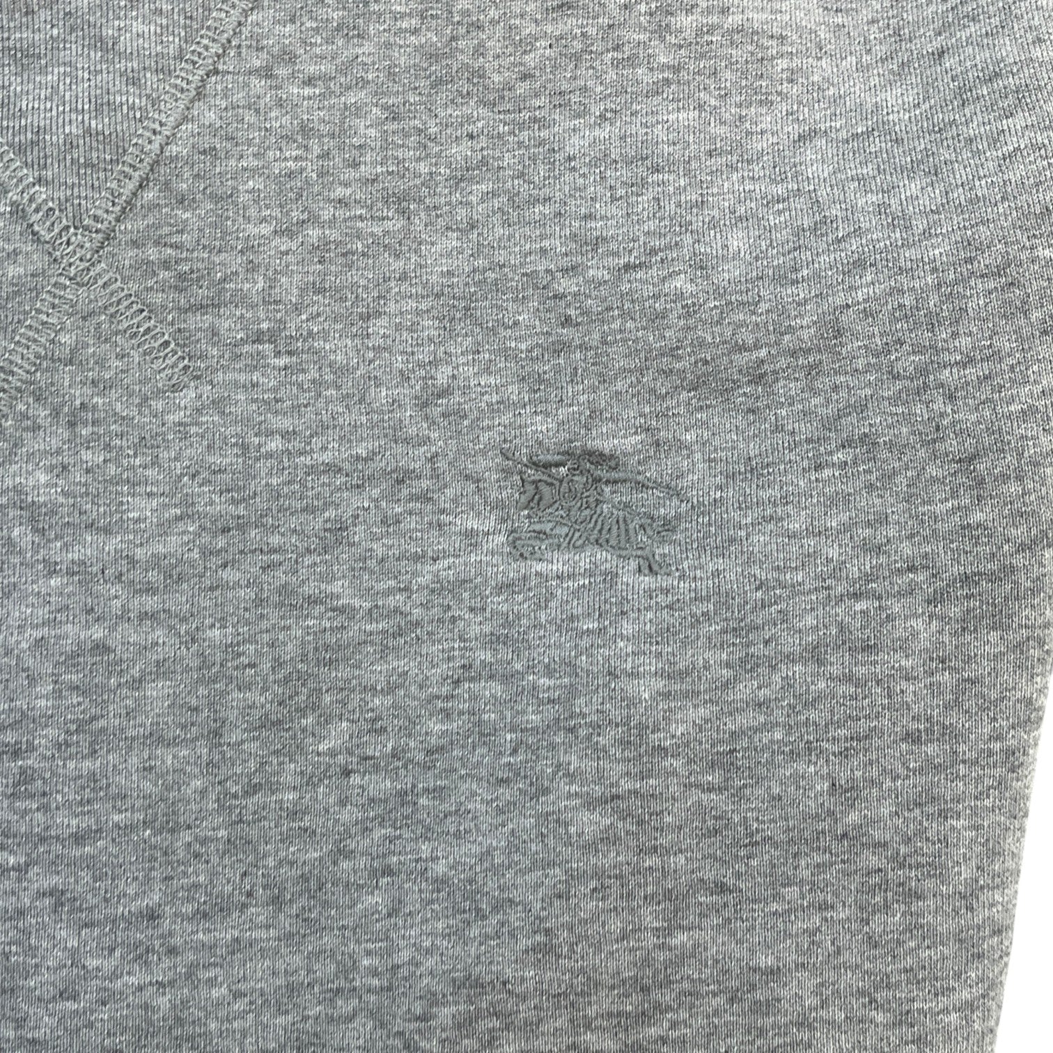Men's Embroidered Logo Jumper Grey Size M