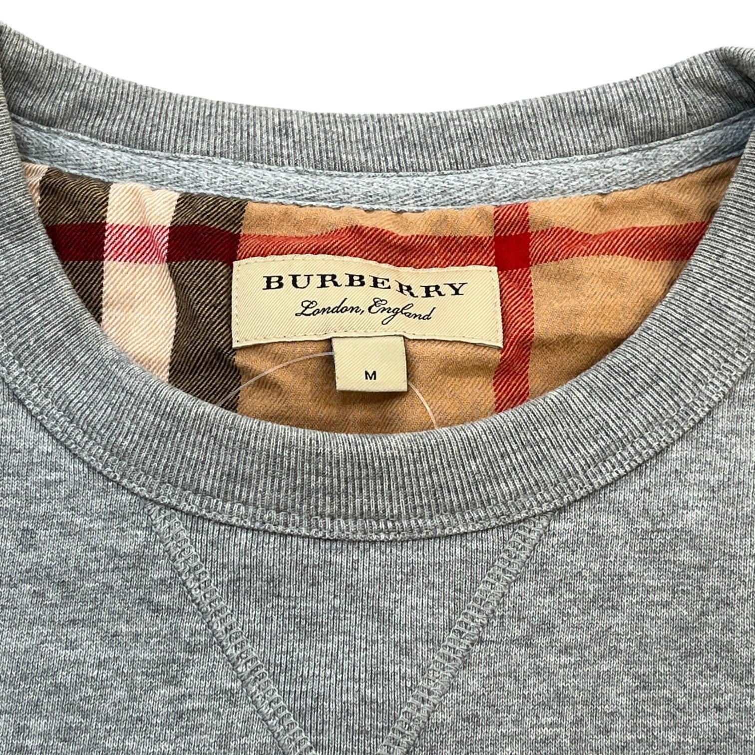 Men's Embroidered Logo Jumper Grey Size M