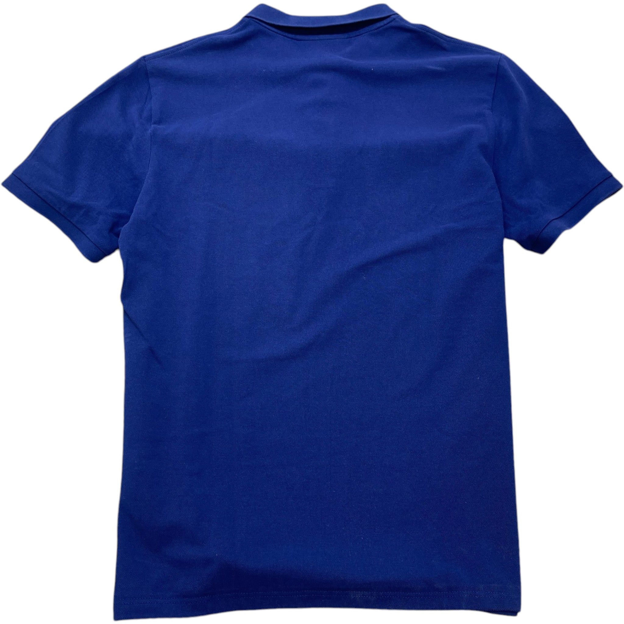 Men's Embroidered Logo Polo Shirt Blue Size L