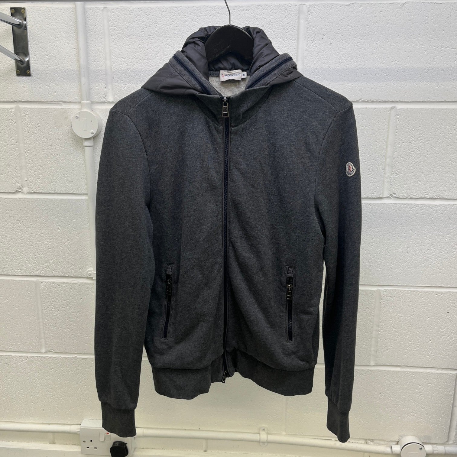 Men's Maglia Cardigan Jumper Grey Size M