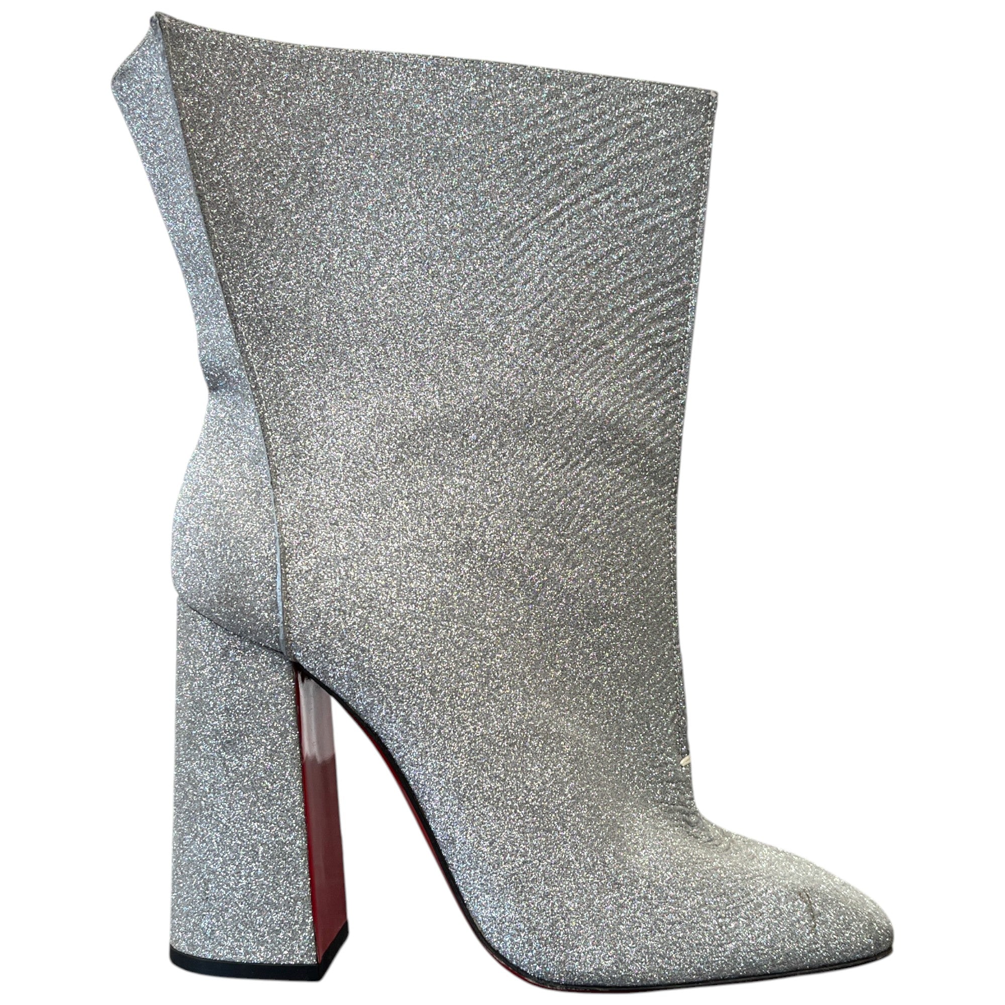 Women's Glitter Platfrom Boots Silver Size EU 40 / UK 7