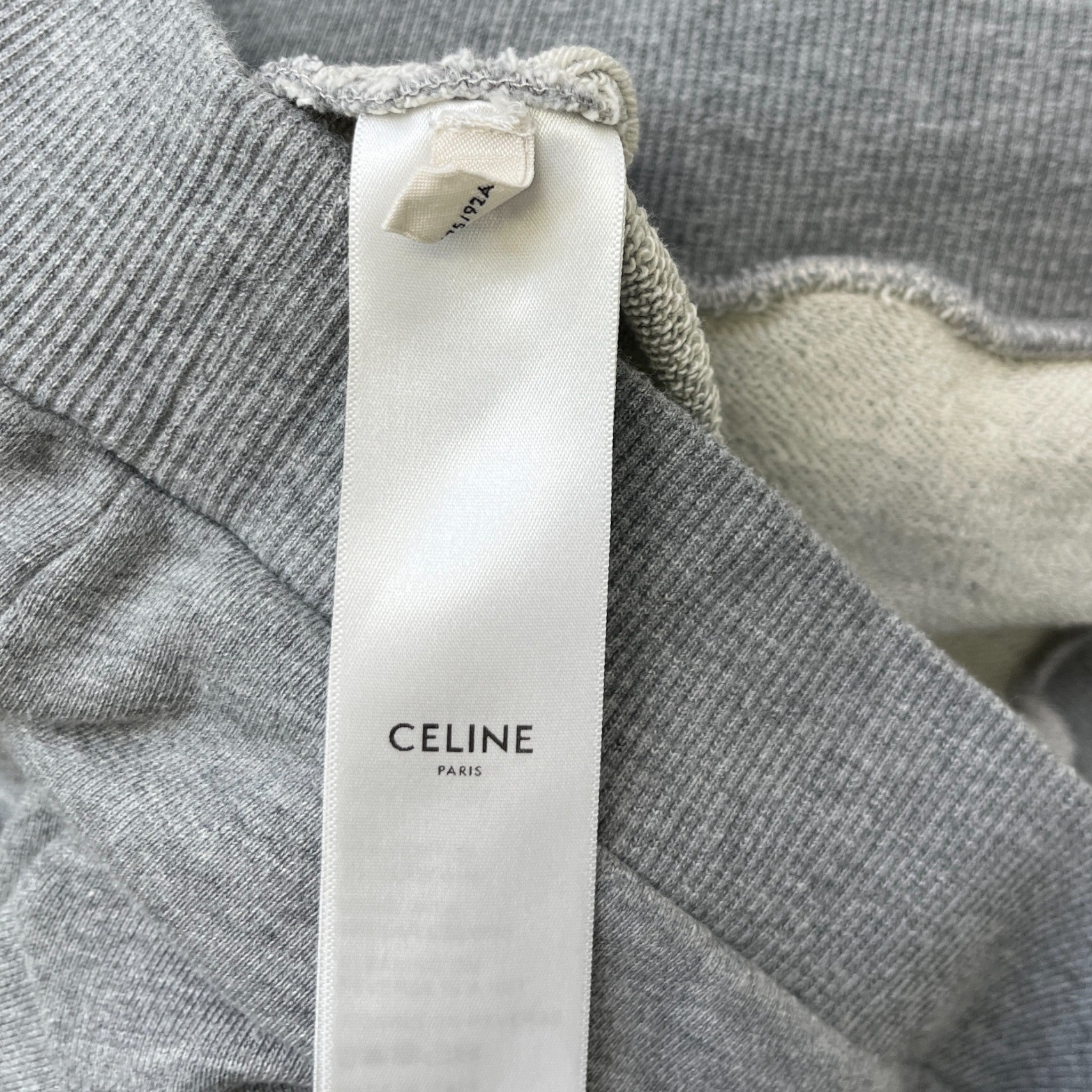 Men's Logo Print Hoodie Grey Size L