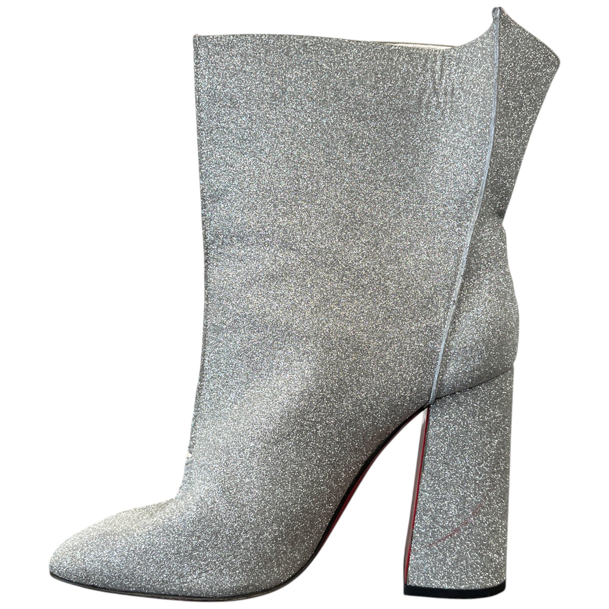 Women's Glitter Platfrom Boots Silver Size EU 40 / UK 7