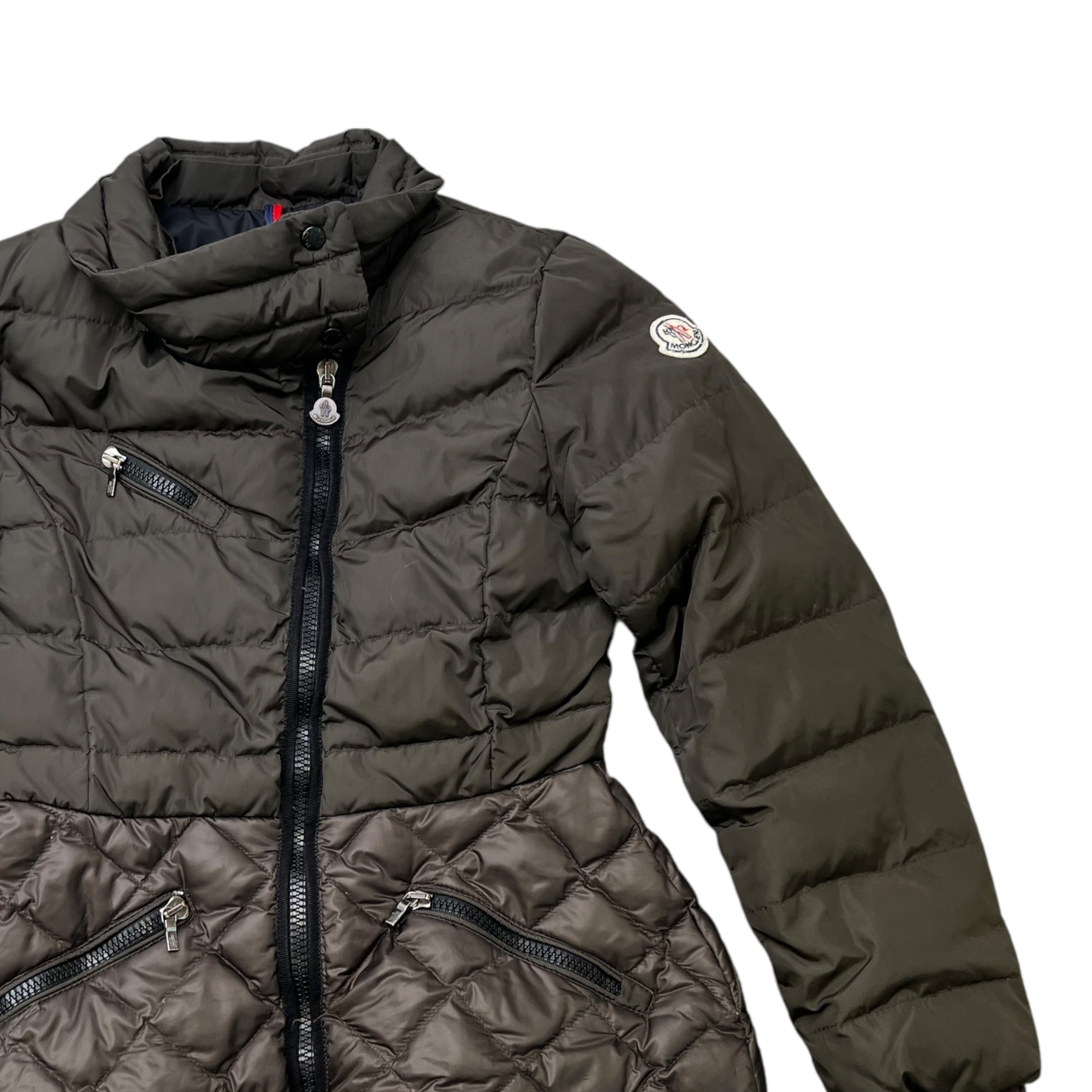 Women's Valeriane Girls Age 10 Down Jacket Khaki Size XXS