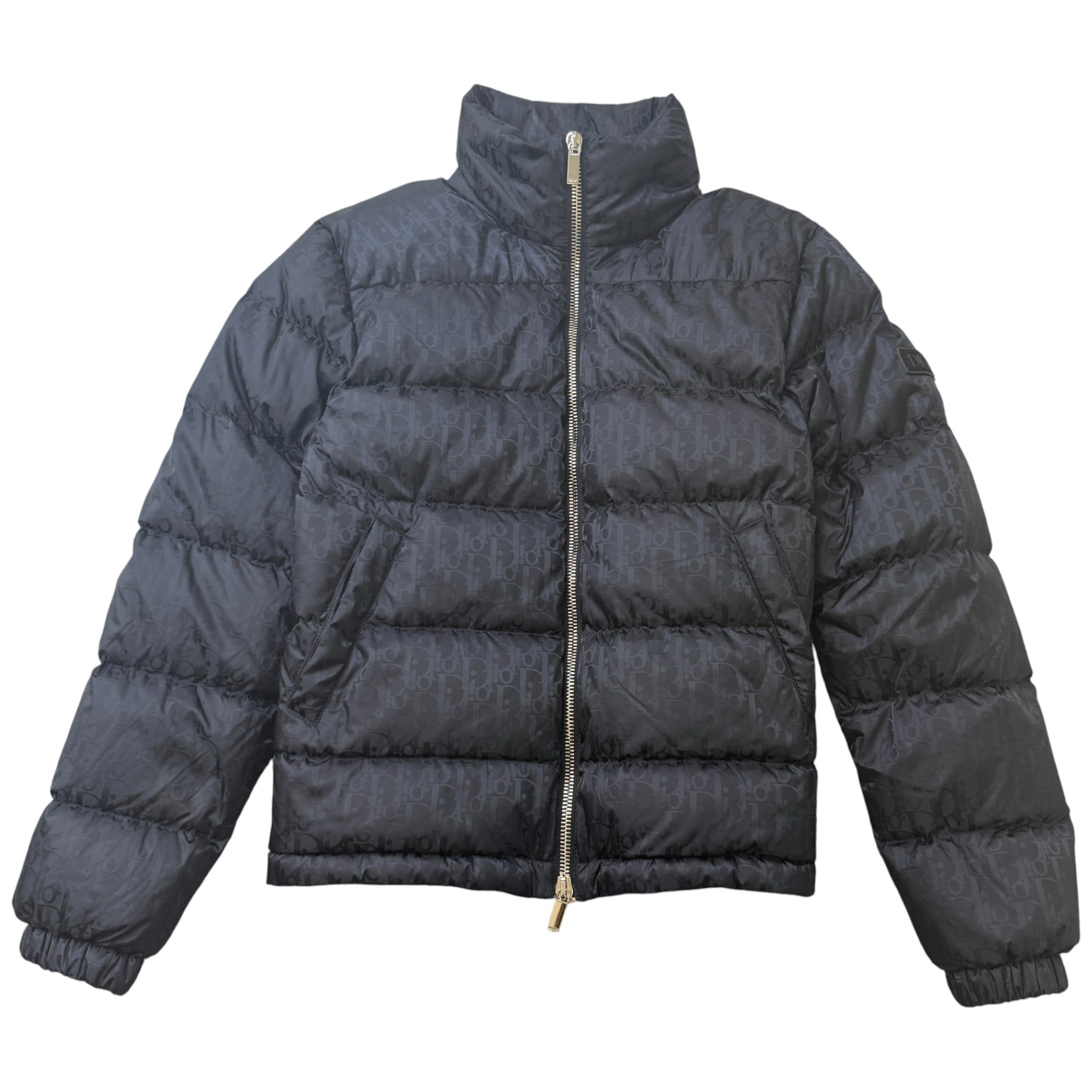 Men's Oblique Down Jacket Black Size XXS