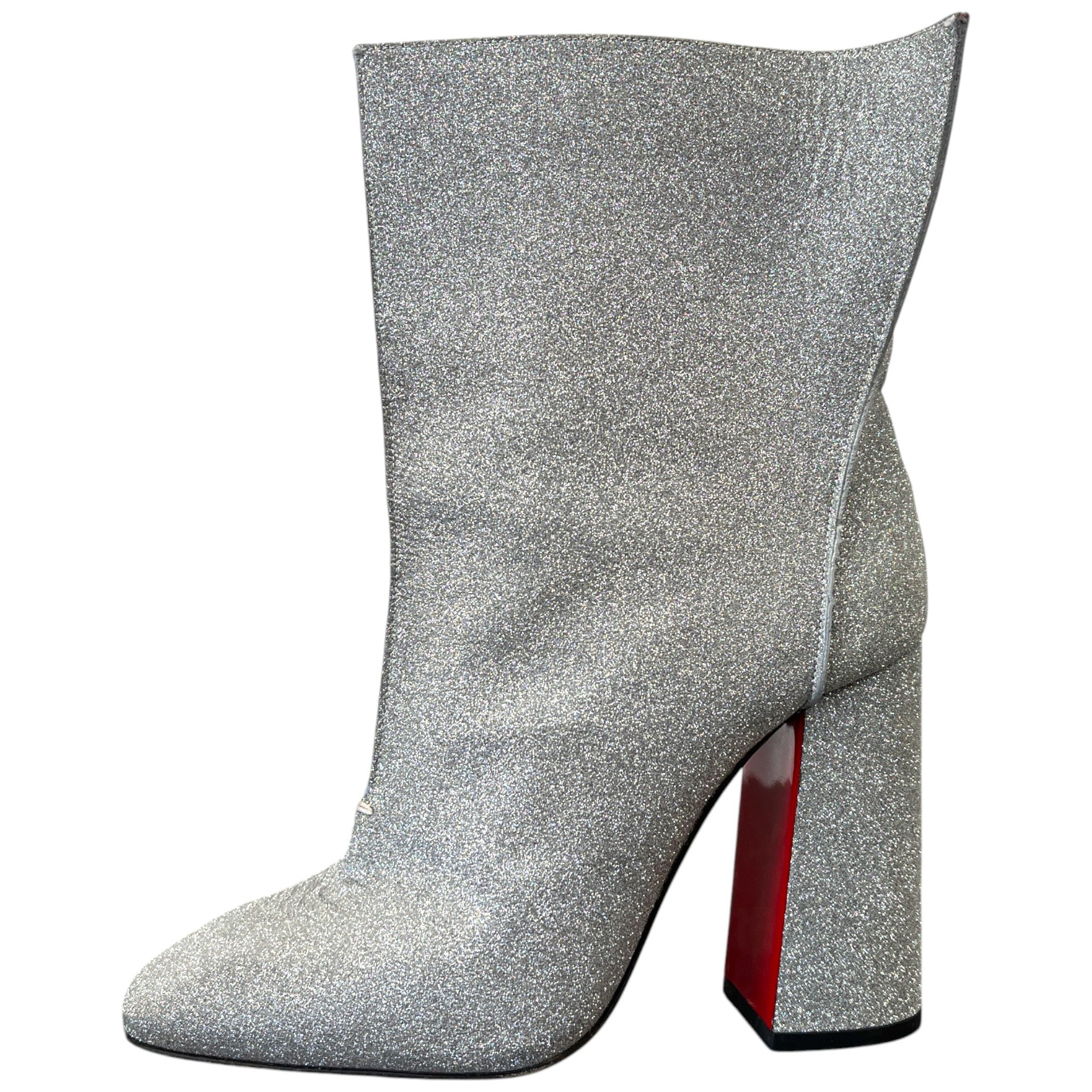 Women's Glitter Platfrom Boots Silver Size EU 40 / UK 7