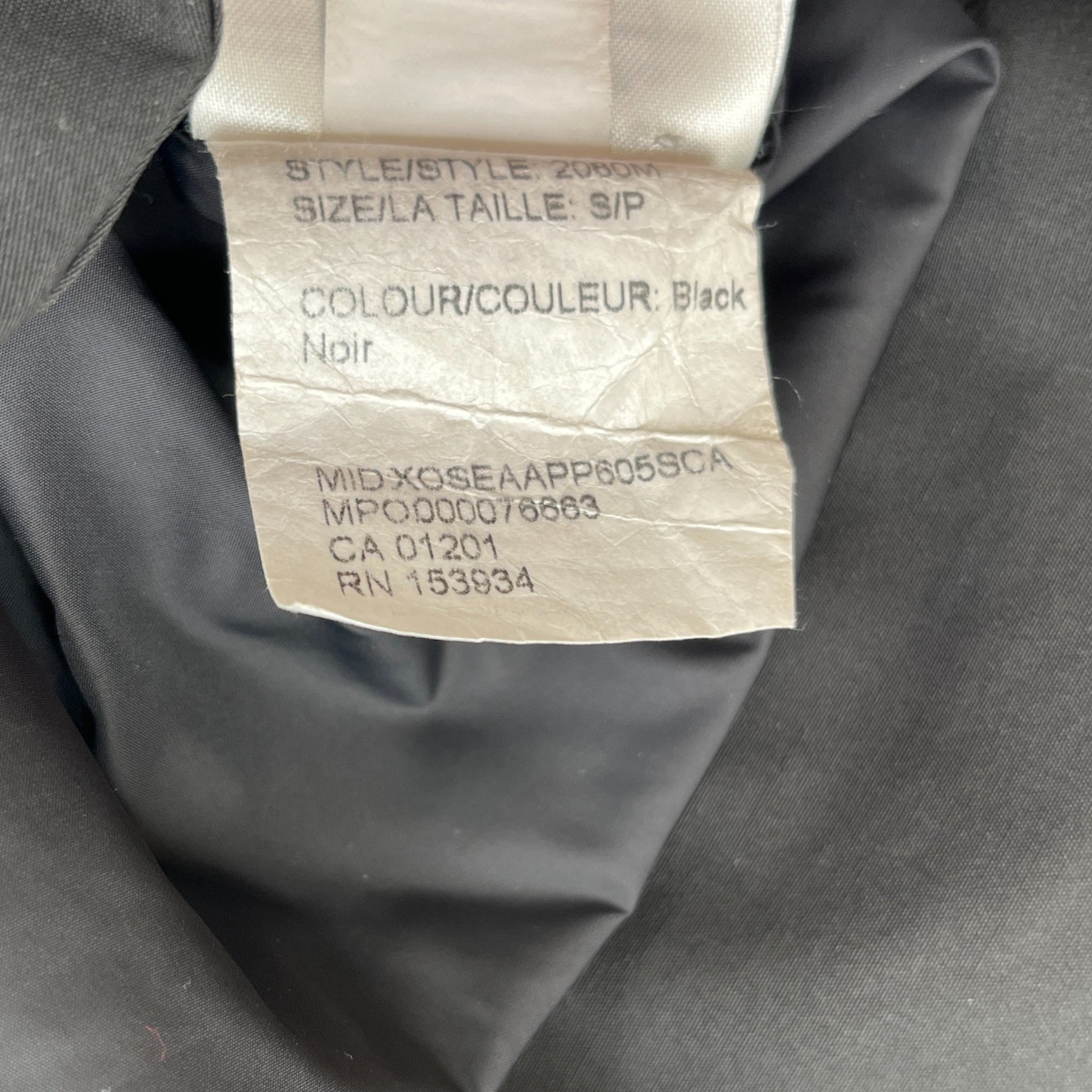 Men's Macmillan Down Jacket Black Size S