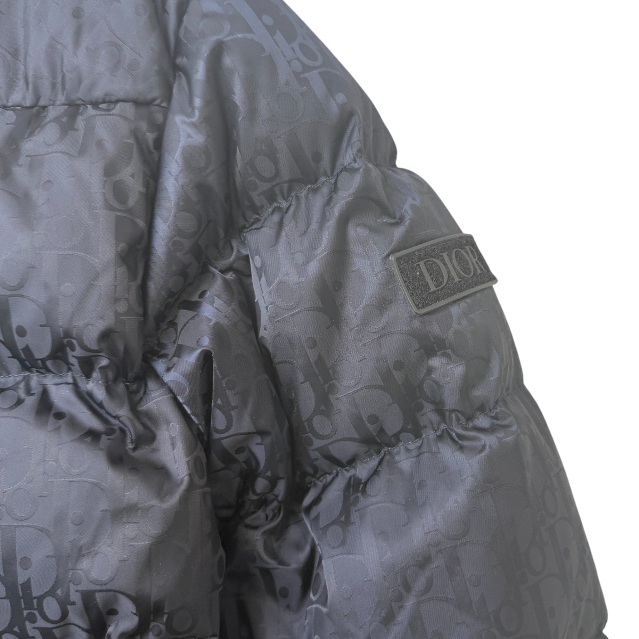 Men's Oblique Down Jacket Black Size XXS