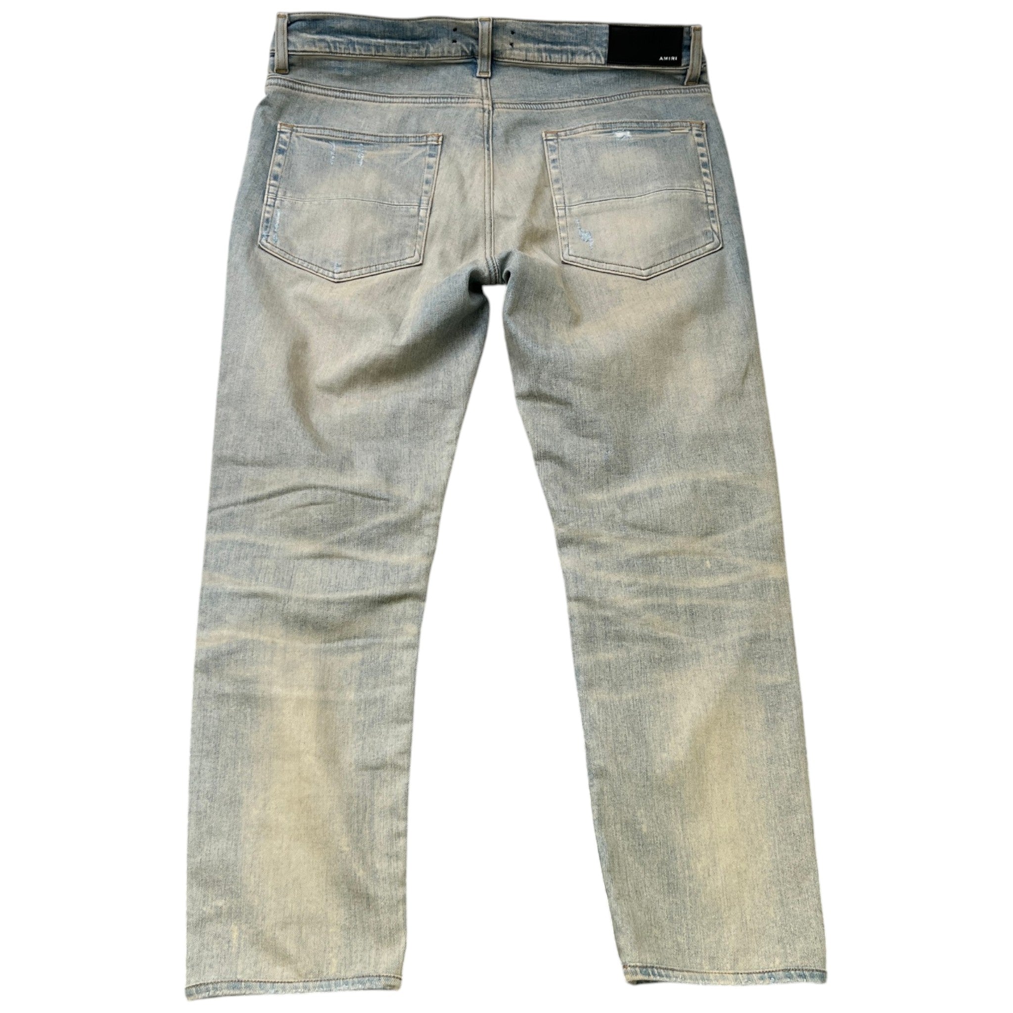 Men's Distressed Mx1 Jeans Blue Size Waist 34"