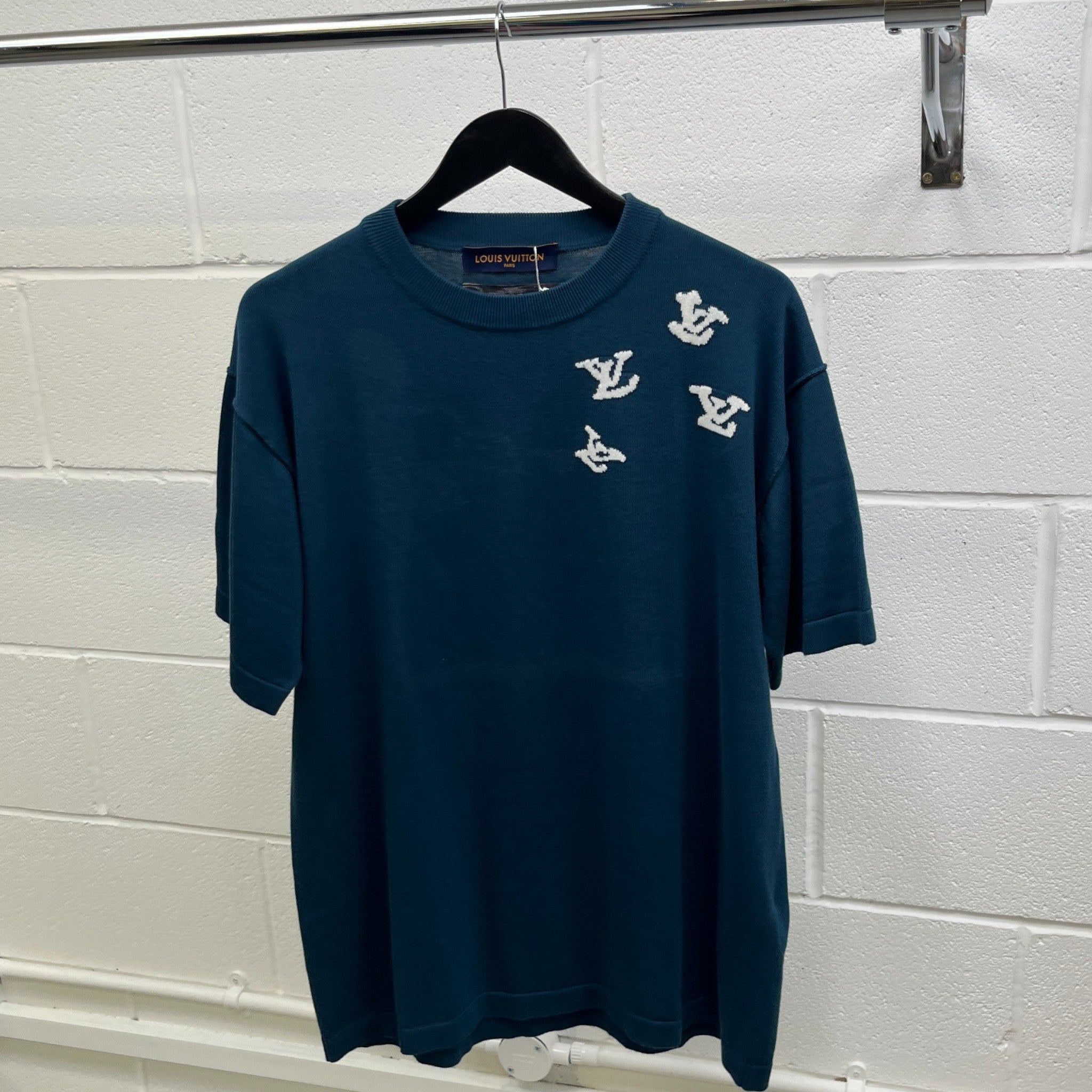 Men's Jazz Trumpeter T-Shirt Blue Size L