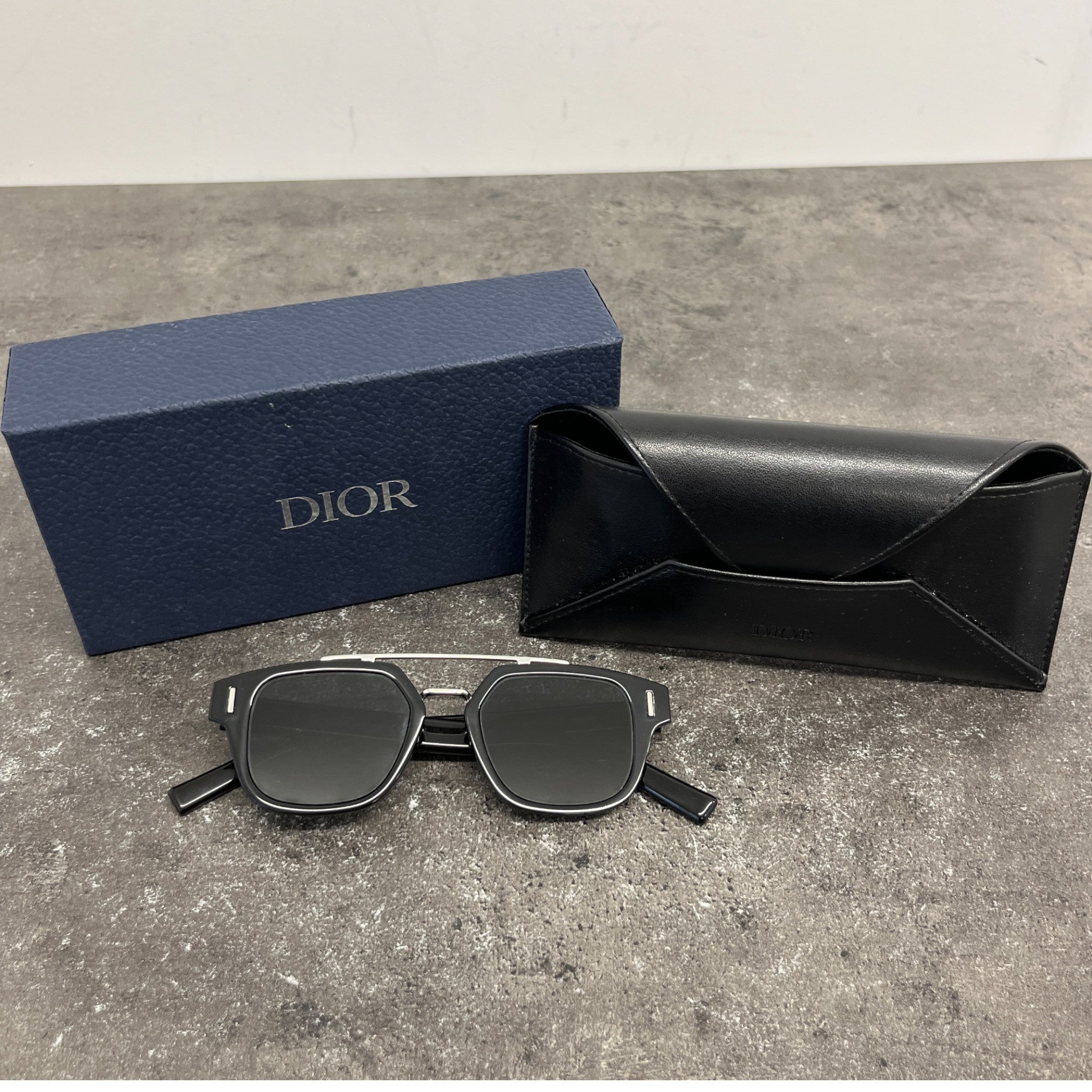 Men's Diorfraction1 Sunglasses Black