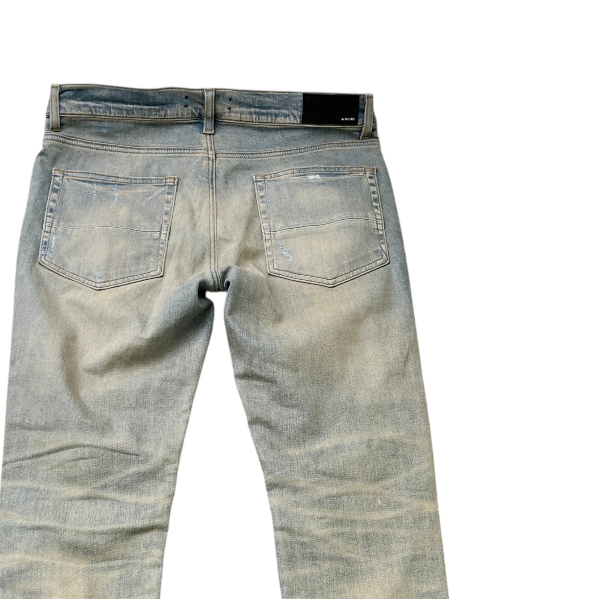 Men's Distressed Mx1 Jeans Blue Size Waist 34"