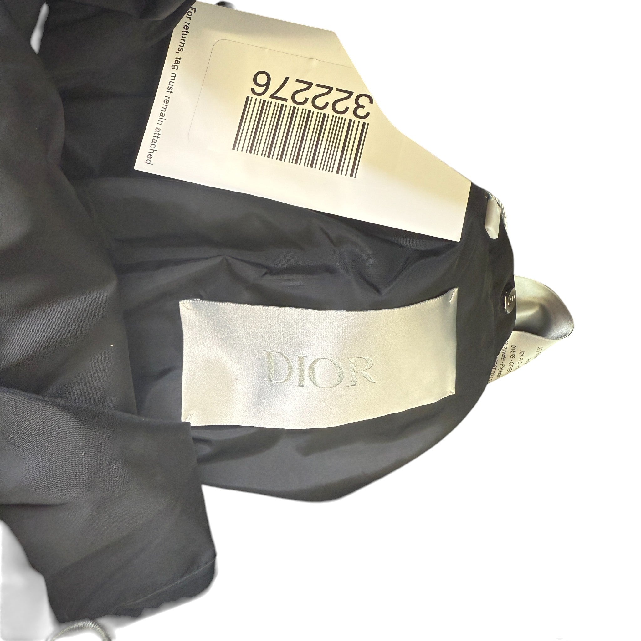 Men's Oblique Down Jacket Black Size XXS